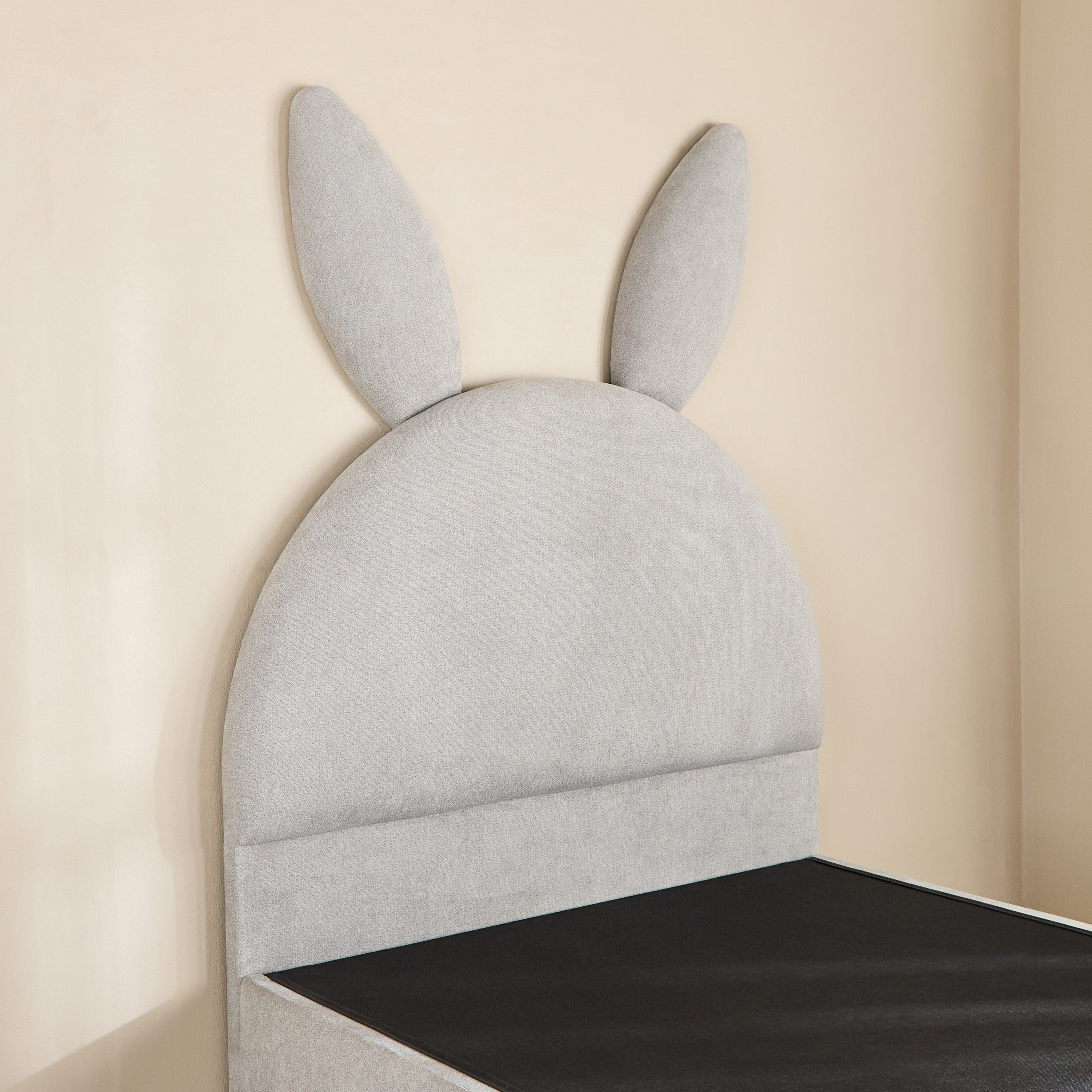 Ivory Hopper Upholstered Single Bed - 90x200 cm-hbxkidsandyouth-bedsandbedsets-beds-single-image-8