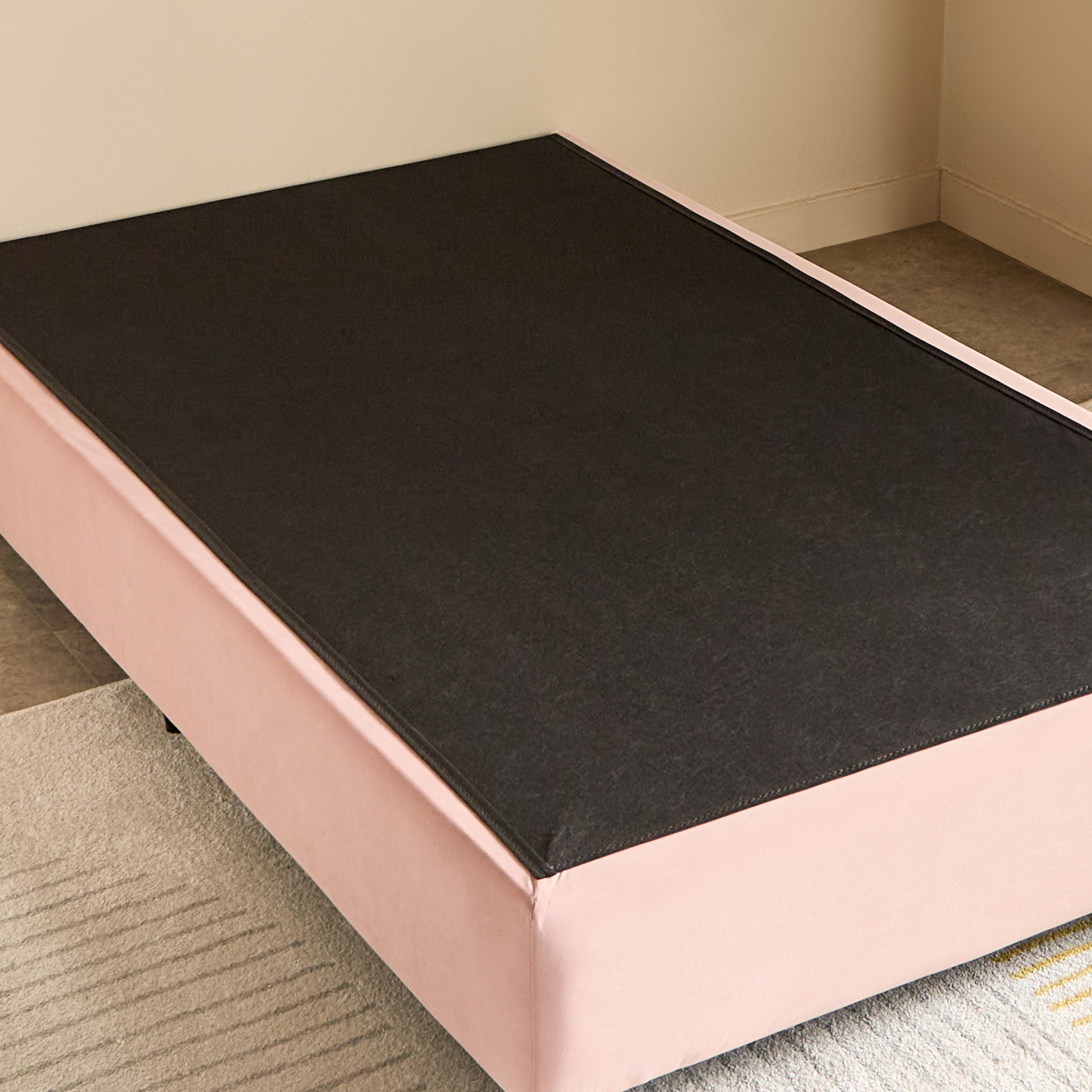 Ivory Crescent Upholstered Single Bed - 90x200 cm-hbxkidsandyouth-bedsandbedsets-beds-single-image-5