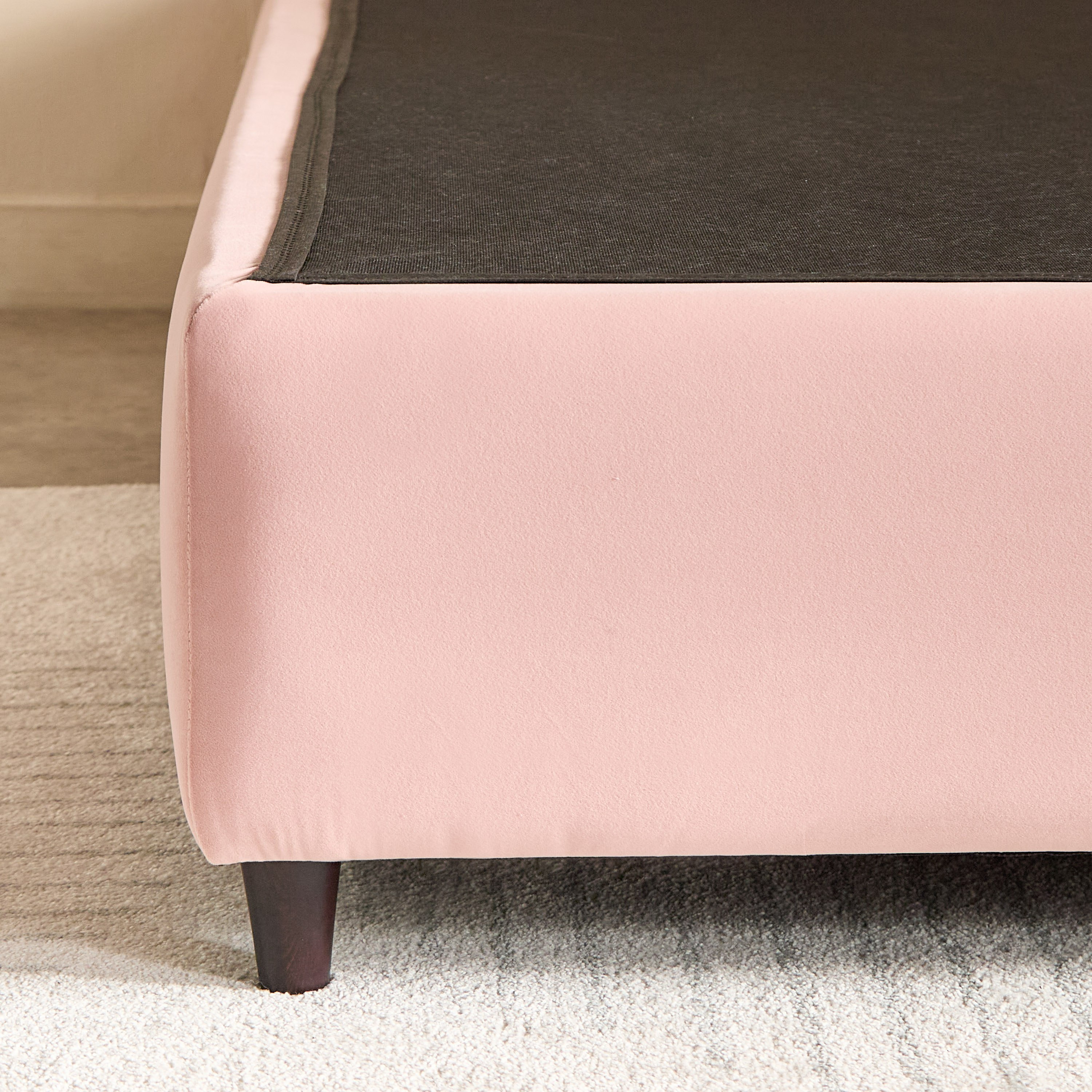 Ivory Crescent Upholstered Twin Bed - 120x200 cm-hbxbedroom-bedsandbedsets-upholsteredbeds-twin-image-11