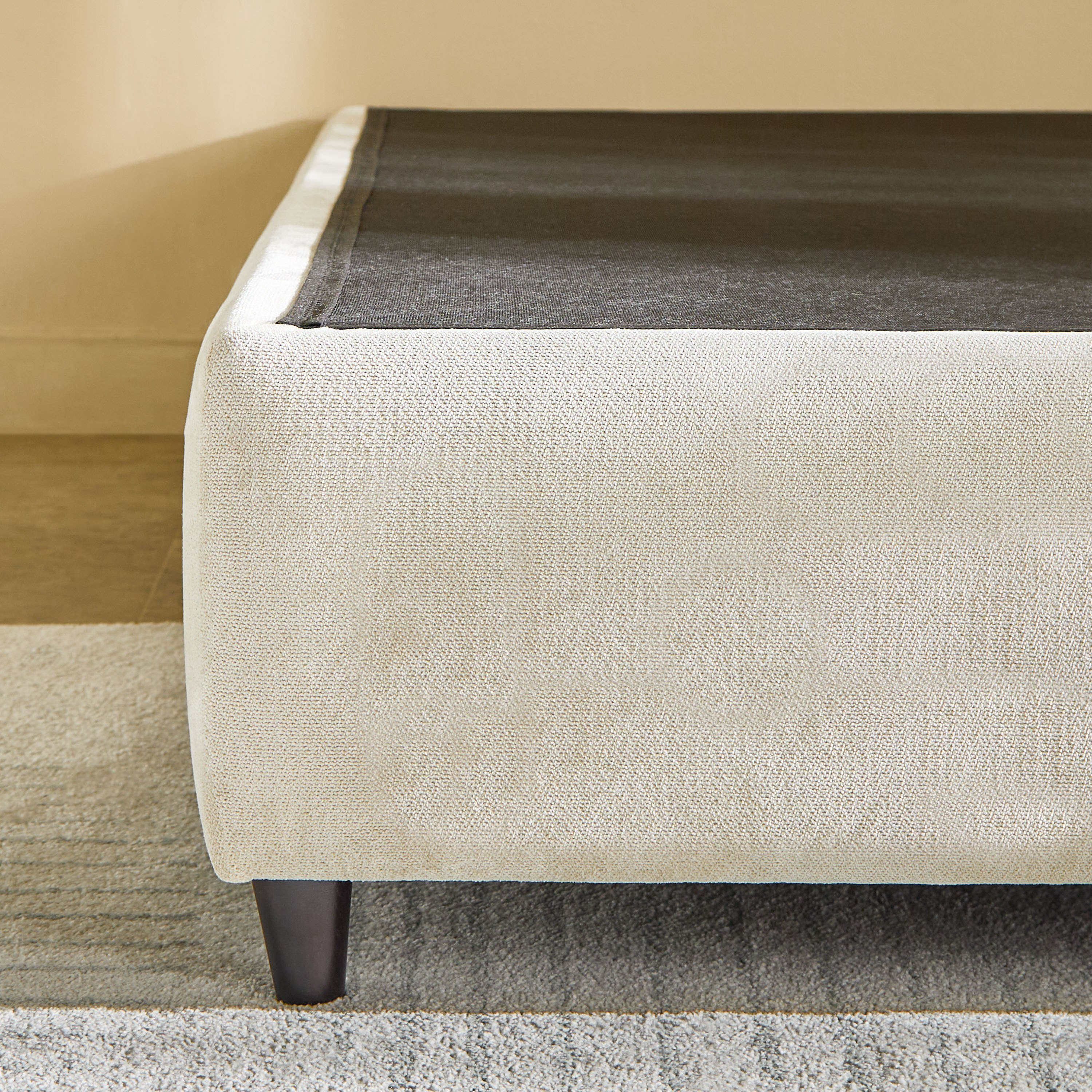 Ivory Crescent Upholstered Single Bed - 90x200 cm-hbxkidsandyouth-bedsandbedsets-beds-single-image-11
