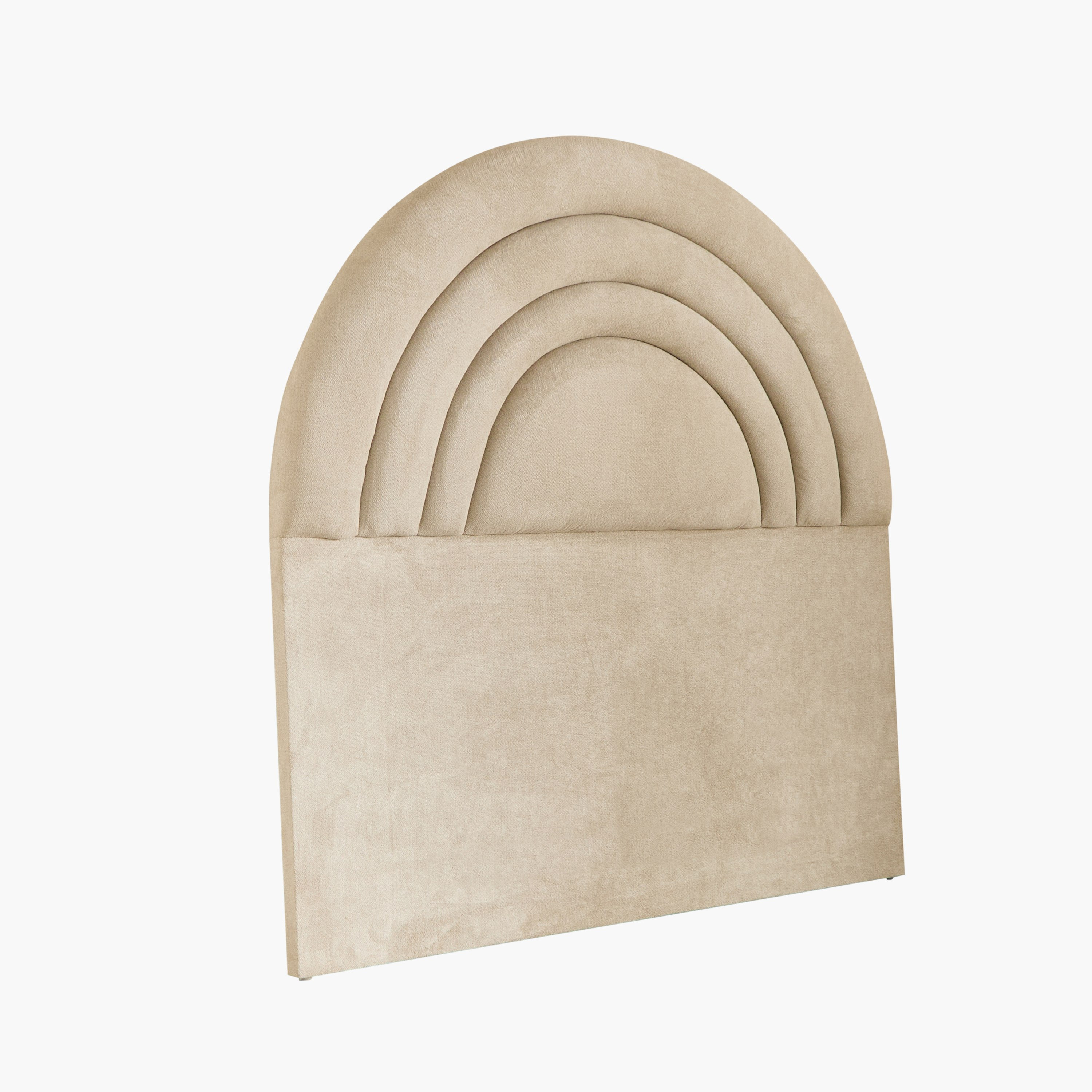 Ivory Crescent Upholstered Single Bed - 90x200 cm-hbxkidsandyouth-bedsandbedsets-beds-single-image-12