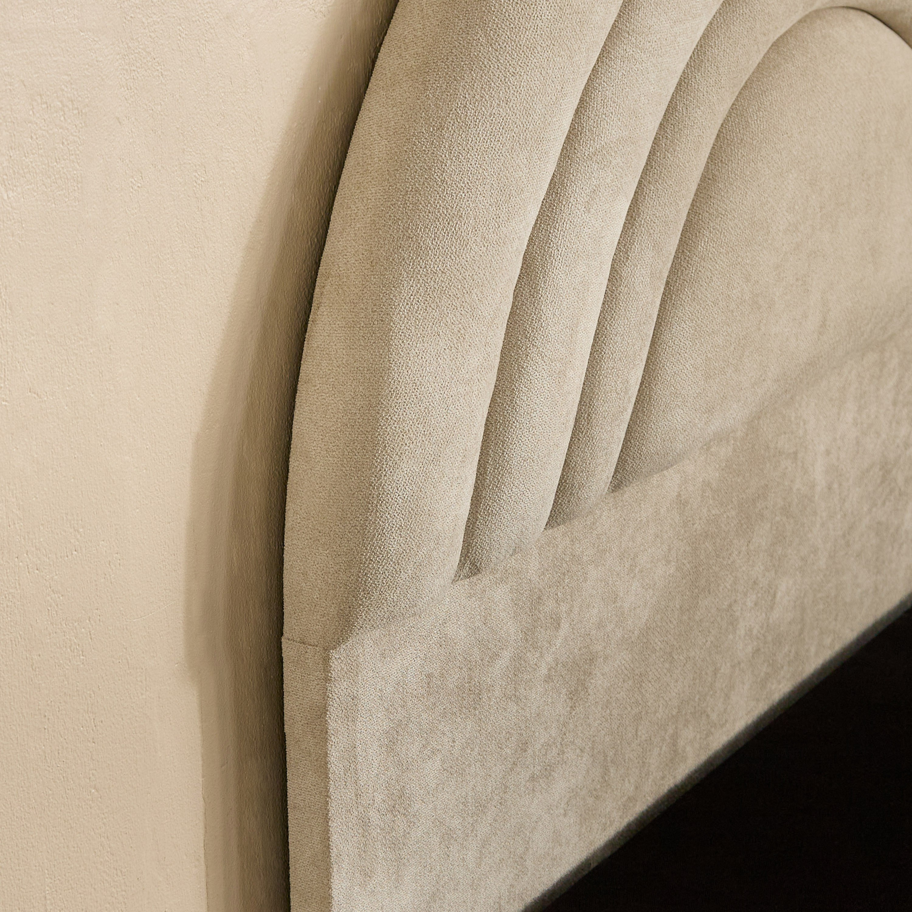 Ivory Crescent Upholstered Single Bed - 90x200 cm-hbxkidsandyouth-bedsandbedsets-beds-single-image-9