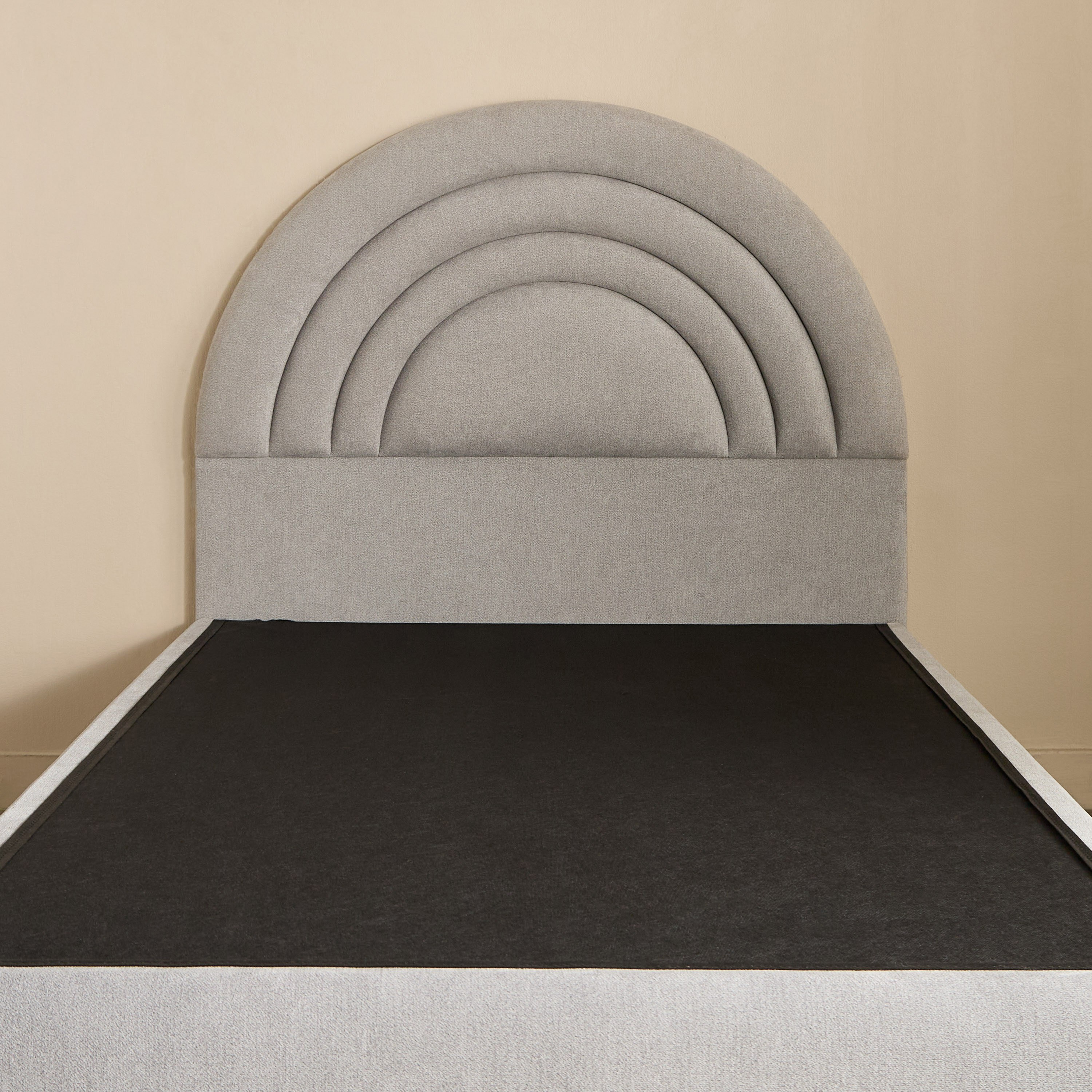 Ivory Crescent Upholstered Single Bed - 90x200 cm-hbxkidsandyouth-bedsandbedsets-beds-single-image-10