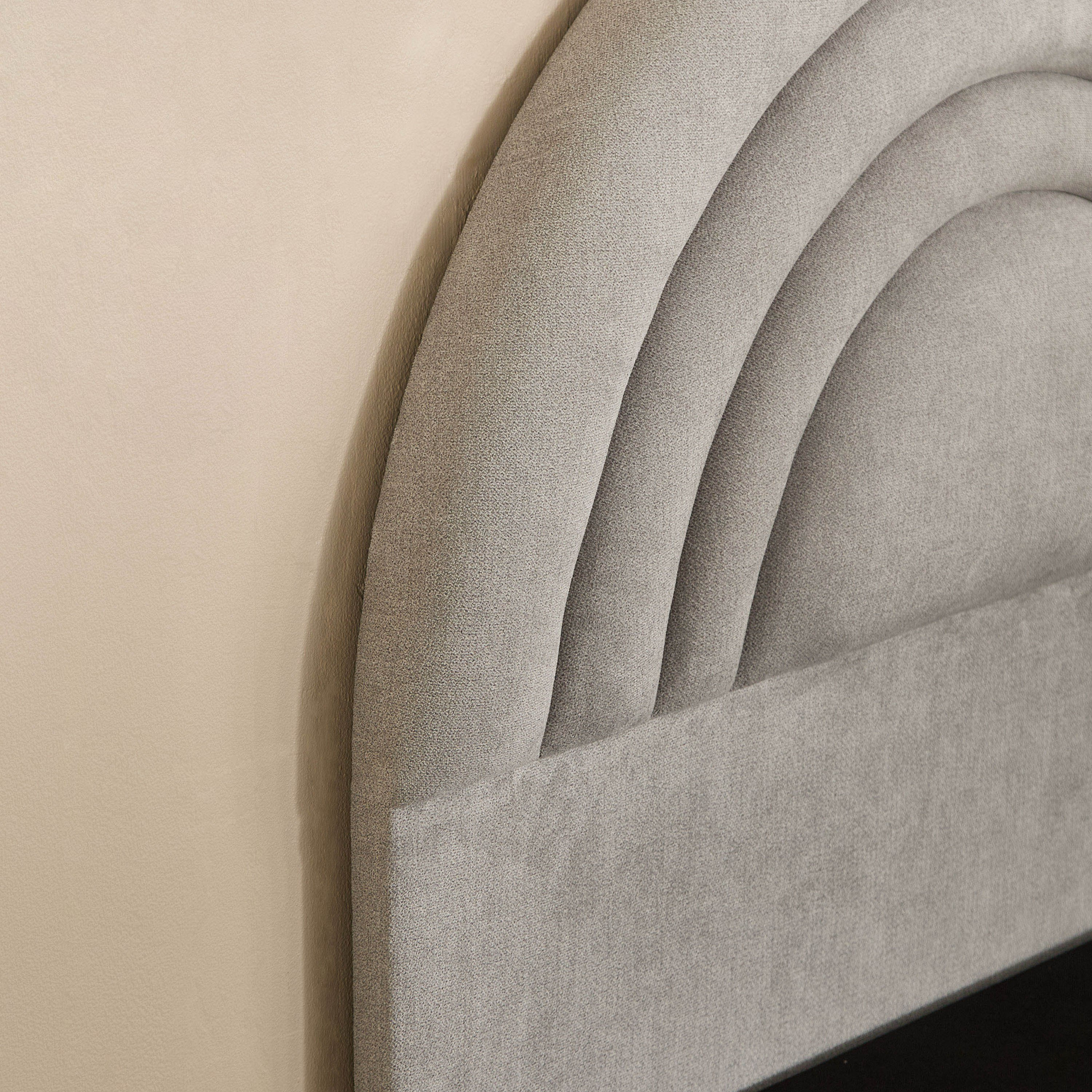 Ivory Crescent Upholstered Single Bed - 90x200 cm-hbxkidsandyouth-bedsandbedsets-beds-single-image-9