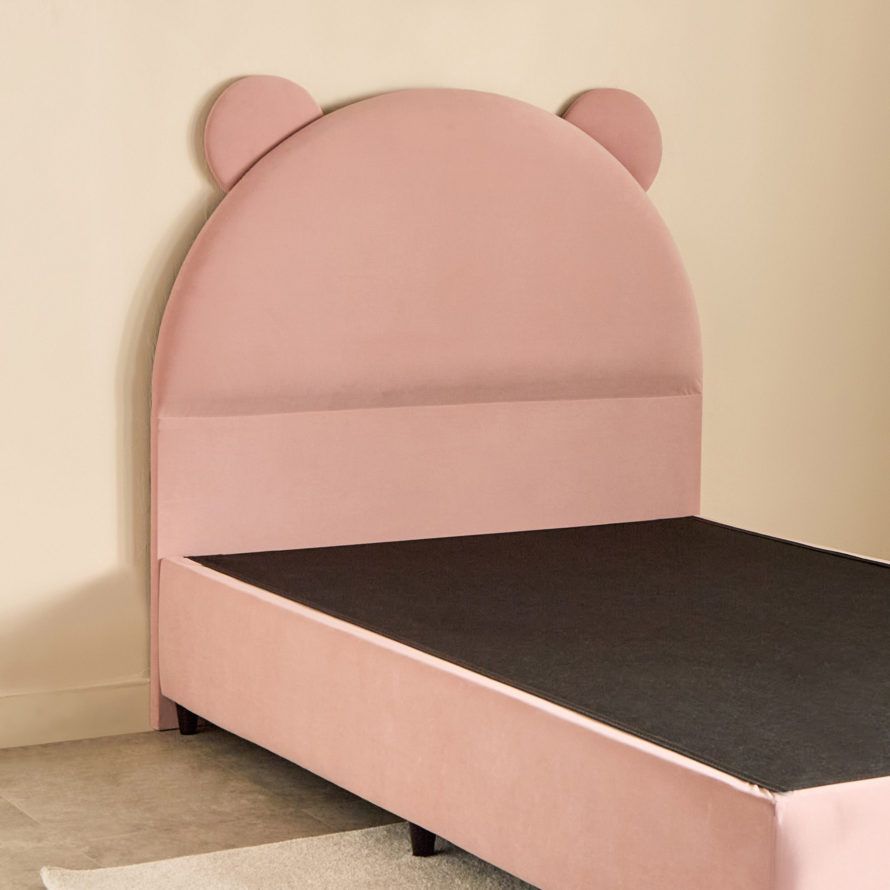 Ivory Clara Upholstered Single Bed - 90x200 cm-hbxkidsandyouth-bedsandbedsets-beds-single-image-6