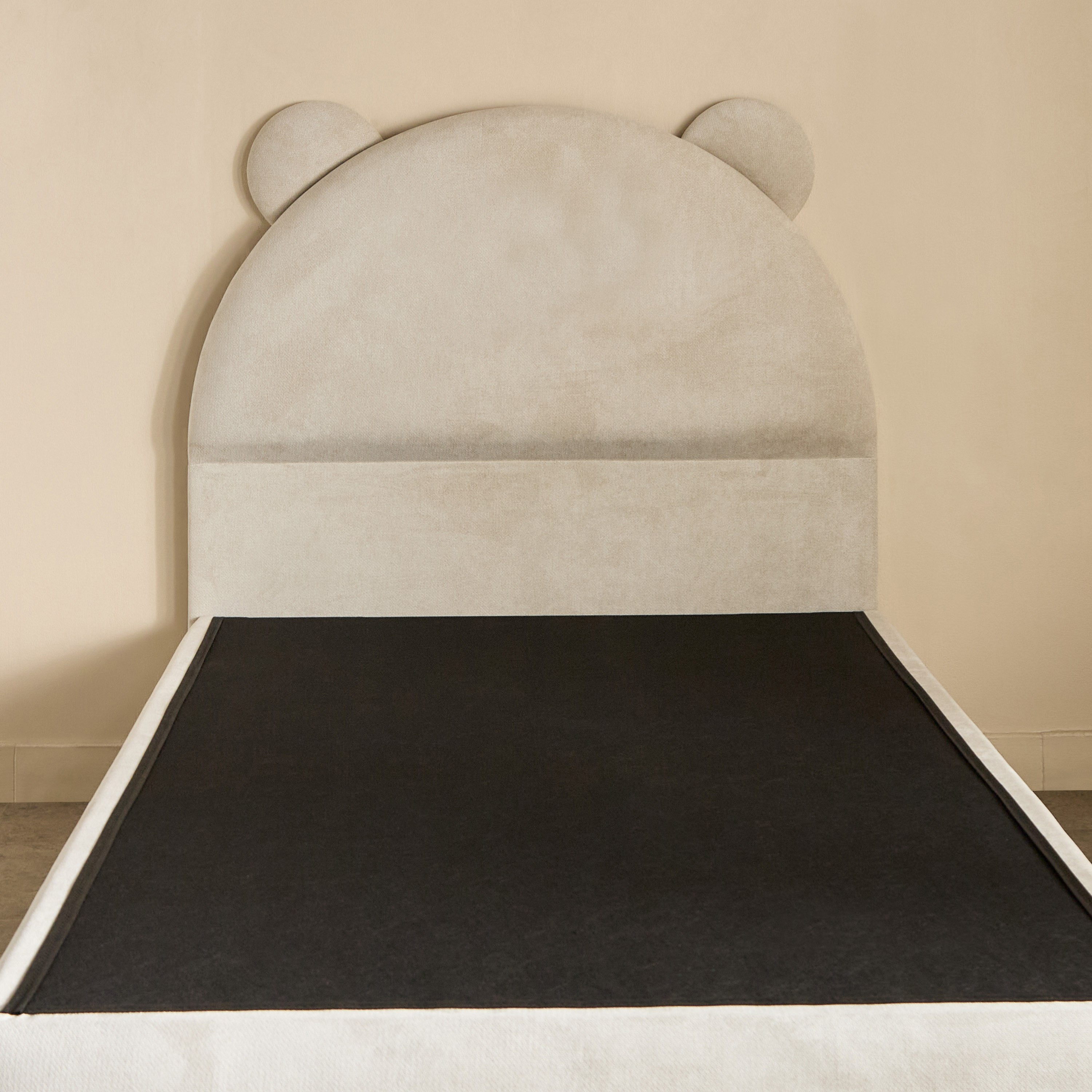 Ivory Clara Upholstered Single Bed - 90x200 cm-hbxkidsandyouth-bedsandbedsets-beds-single-image-7