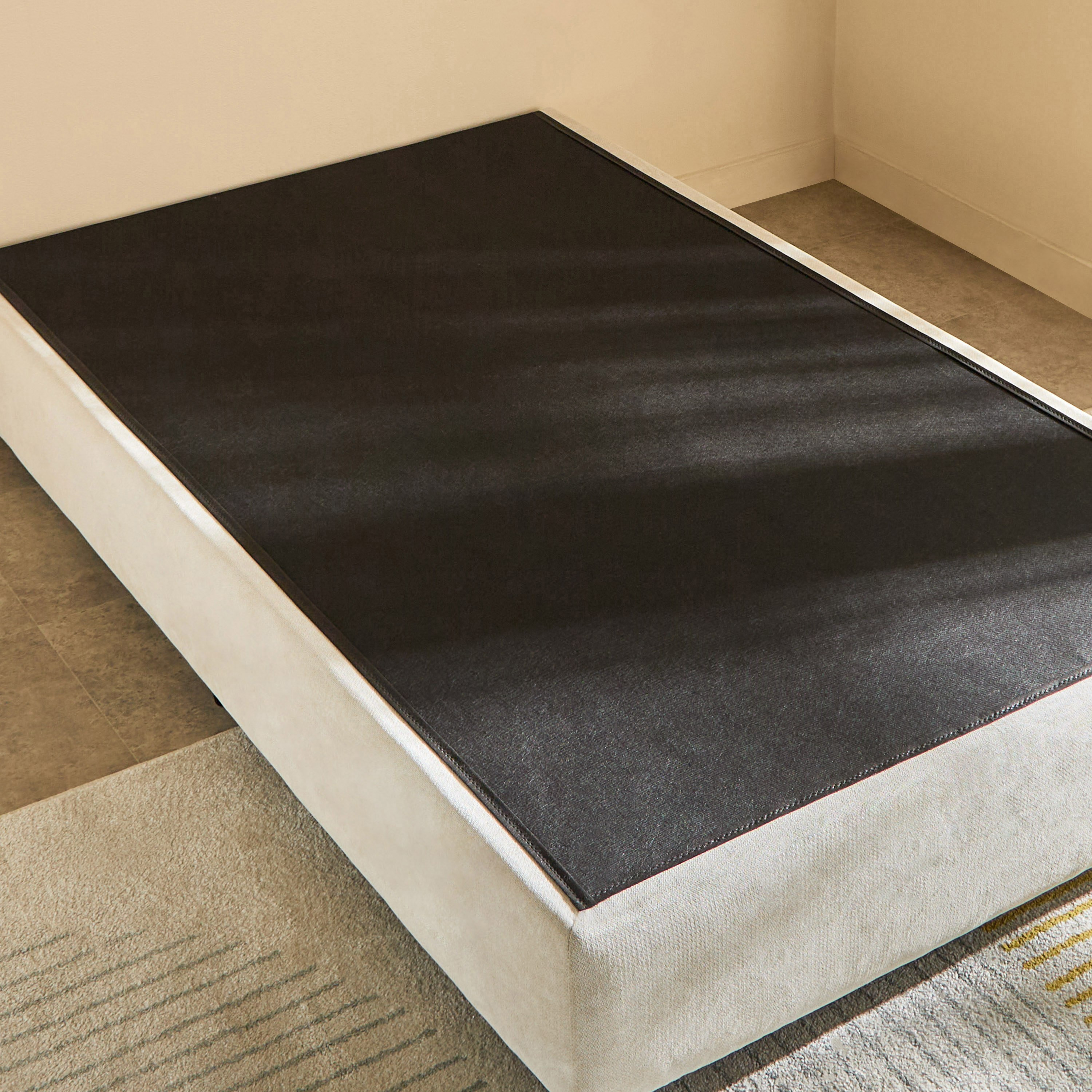 Ivory Clara Upholstered Single Bed - 90x200 cm-hbxkidsandyouth-bedsandbedsets-beds-single-image-5