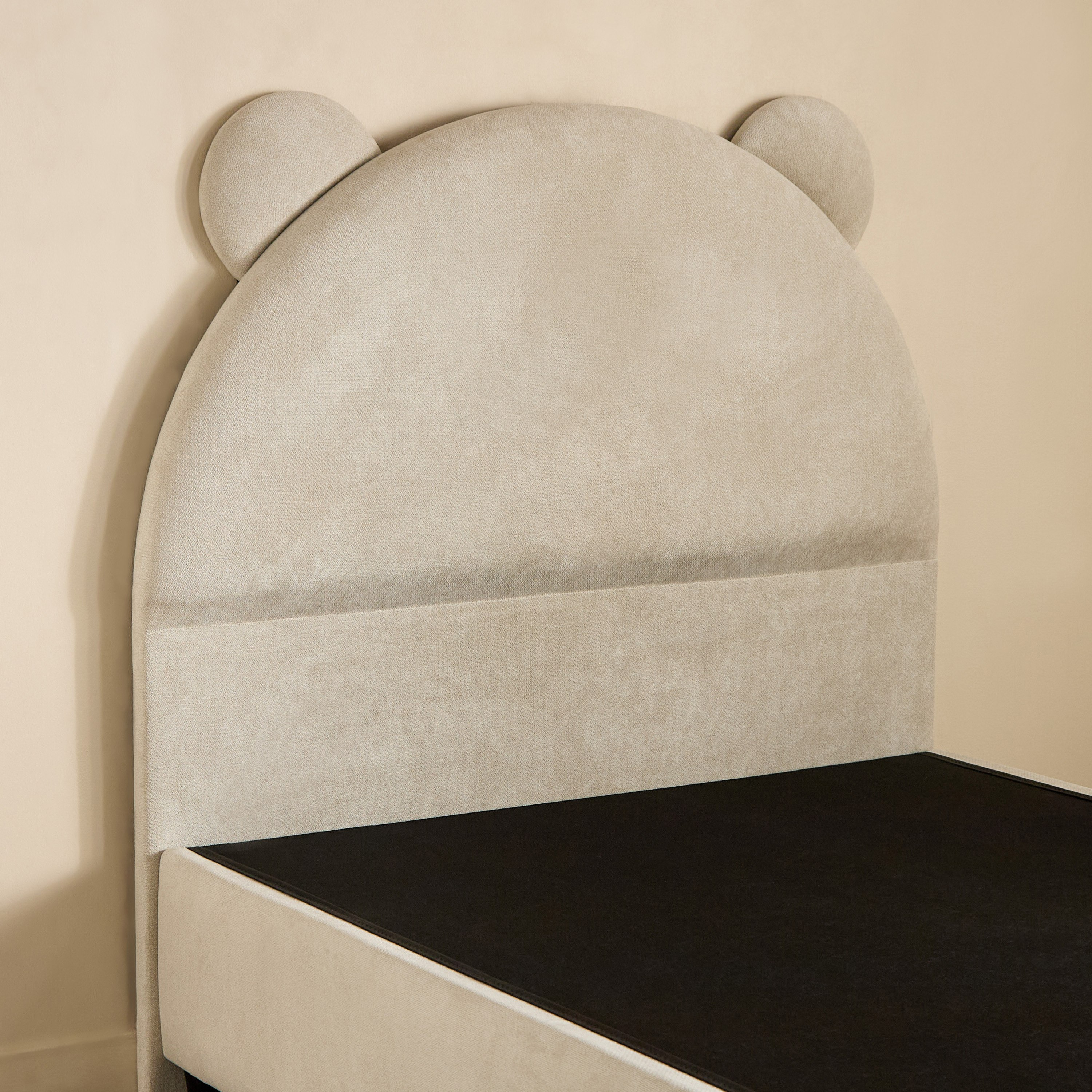 Ivory Clara Upholstered Single Bed - 90x200 cm-hbxkidsandyouth-bedsandbedsets-beds-single-image-8