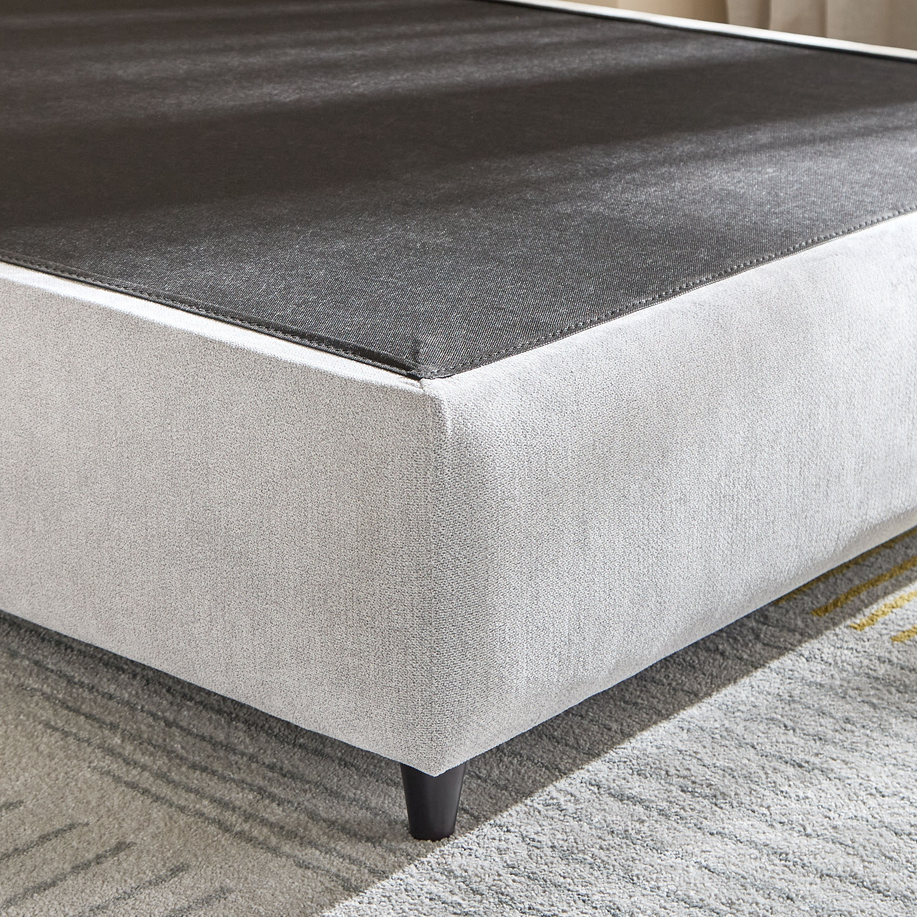 Ivory Clara Upholstered Single Bed - 90x200 cm-hbxkidsandyouth-bedsandbedsets-beds-single-image-4