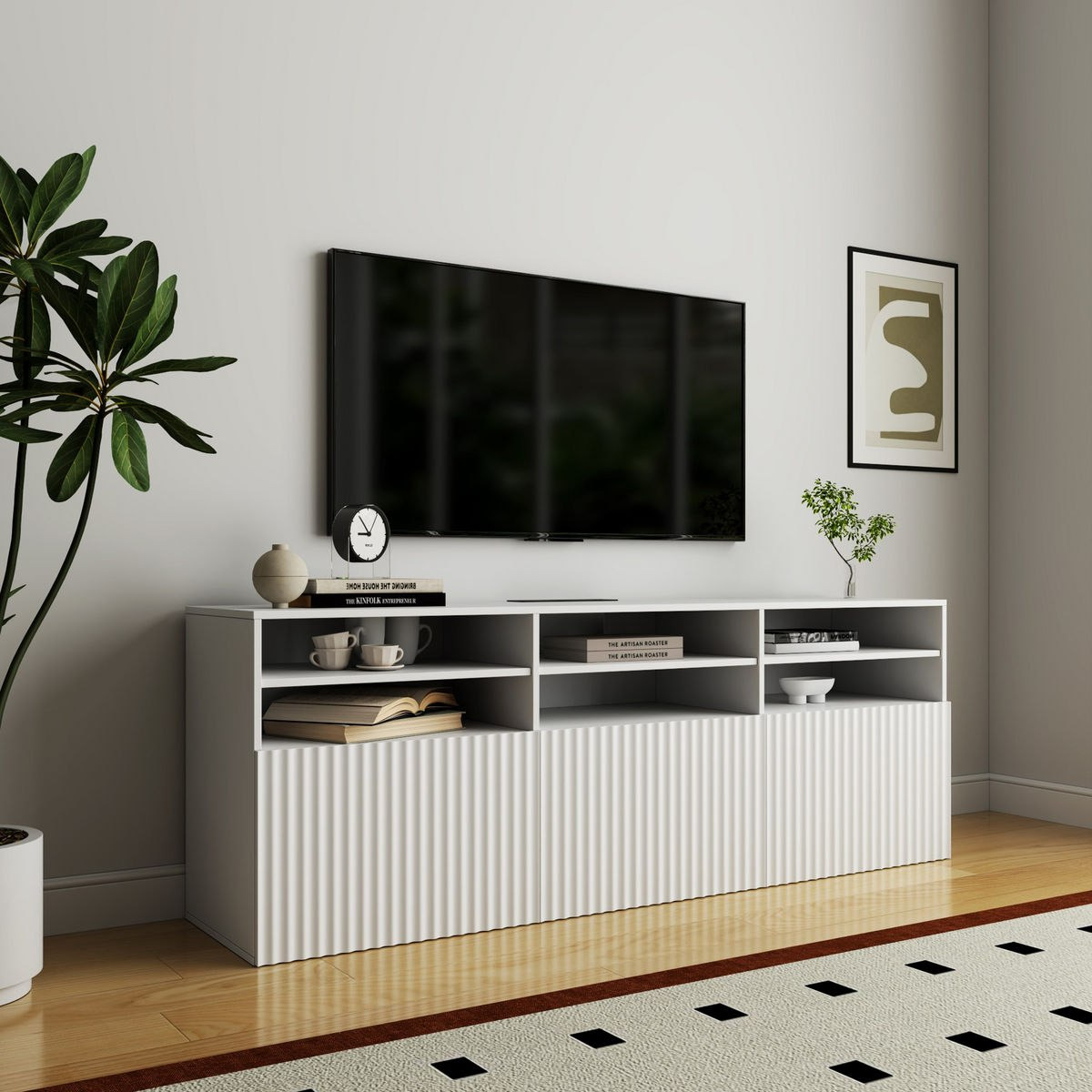 Riva Emma 3-Piece High Media Unit with 1.9 and 1.3 Meter Tall Display Storage Cabinet-hbxlivingroom-mediaunitsandstorage-tvunits-image-6