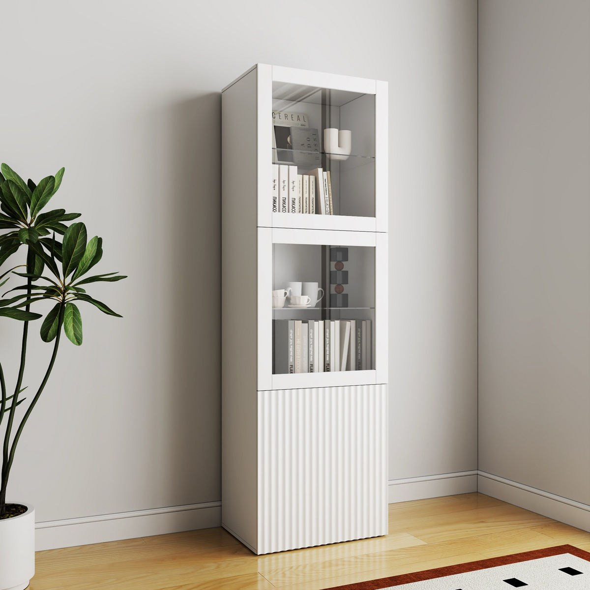 Riva Arena 3-Piece High Media Unit with 1.9 and 1.3 Meter Tall Display Storage Cabinet-hbxlivingroom-mediaunitsandstorage-tvunits-image-4