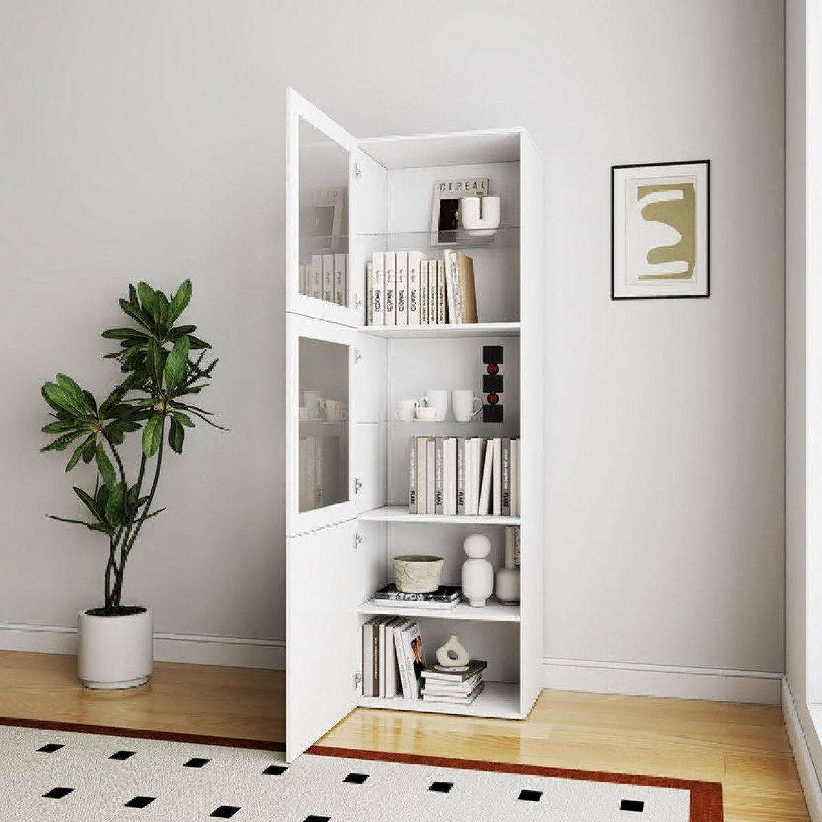 Riva Arena 3-Piece High Media Unit with 1.9 and 1.3 Meter Tall Display Storage Cabinet-hbxlivingroom-mediaunitsandstorage-tvunits-image-5
