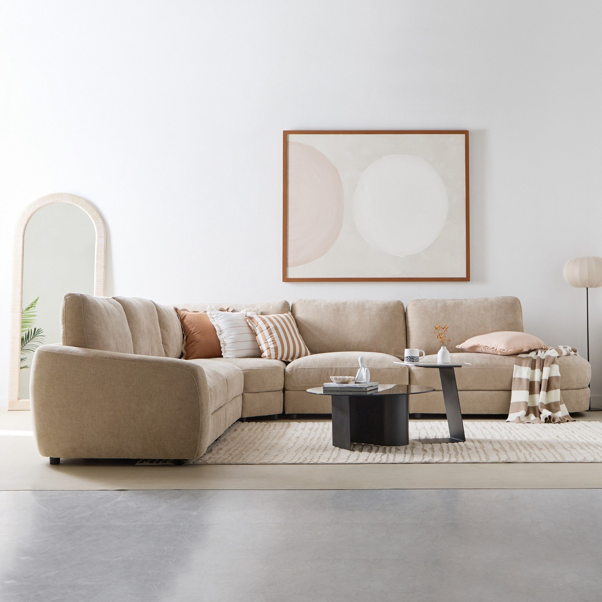 Palencia 6-Seater Fabric Right Corner Sofa with Chaise-hbxlivingroom-sofasandarmchairs-modularsofas-image-1