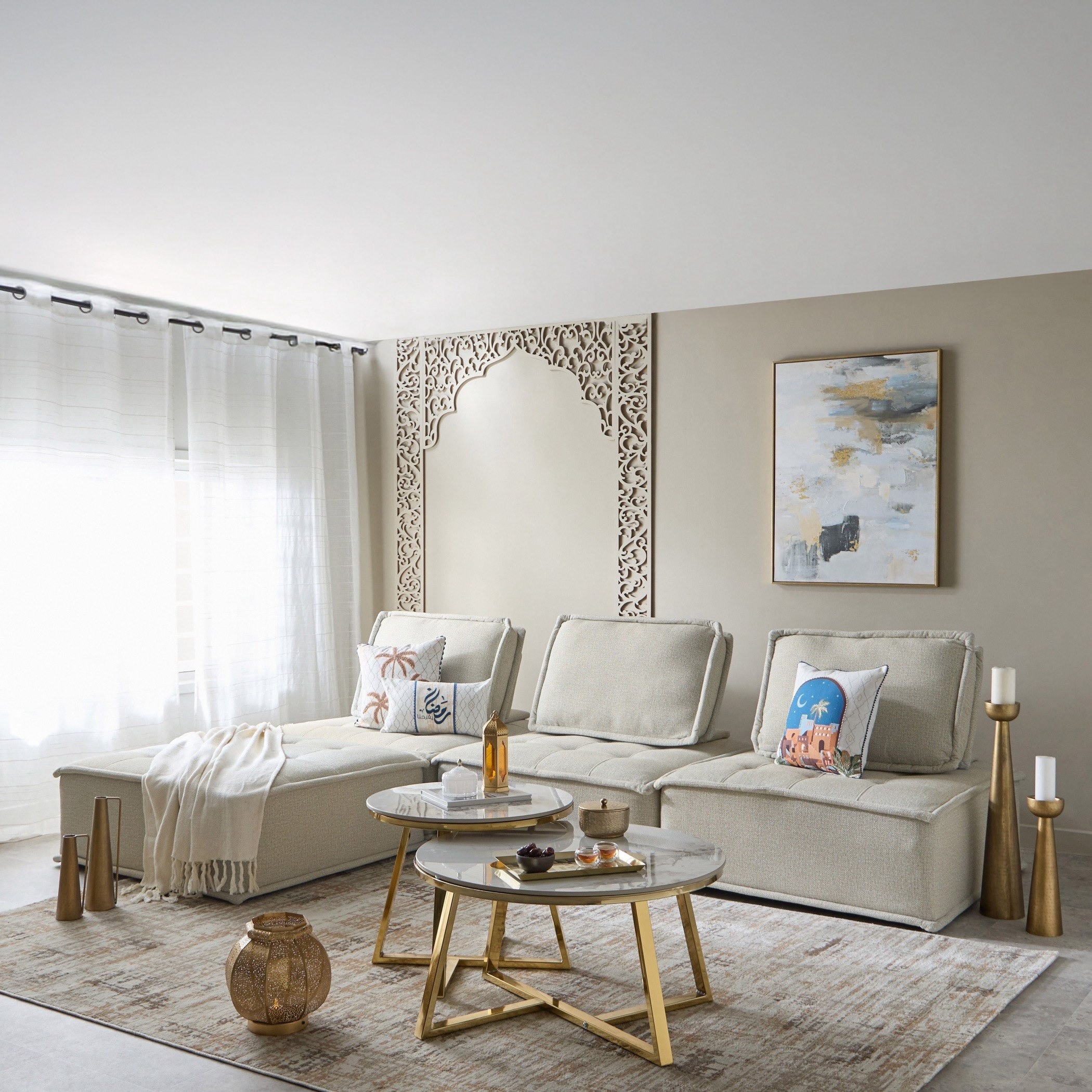 Zabilla 4-Seater Fabric Corner Majlis Sofa-hbxlivingroom-sofasandarmchairs-modularsofas-image-1