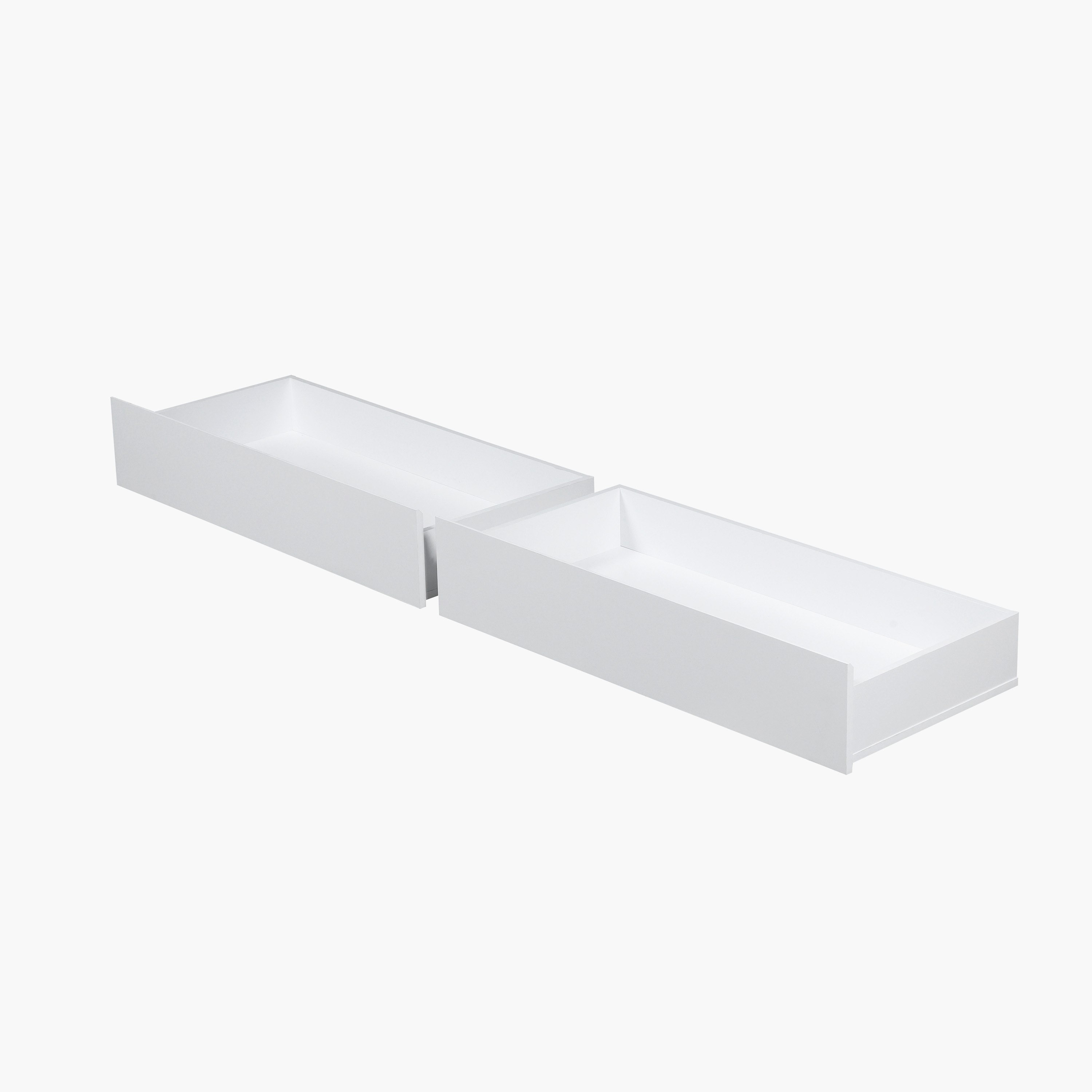 Ivory Twin Bed with Sliding Storage Headboard and 2 Storage Drawer Boxes - 120x200 cm-hbxfurniture-kidsroom-kidsroomsets-twin-image-3