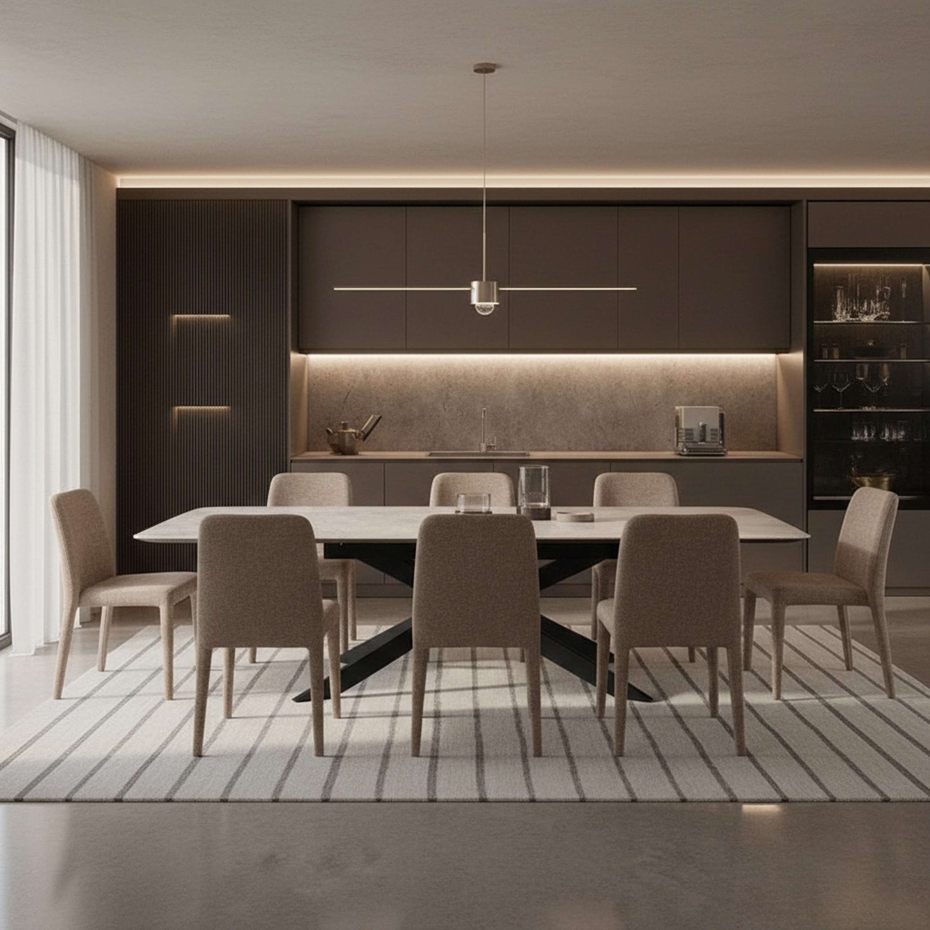 Octavia Extendable 8-Seater Sintered Stone Dining Set-hbxfurniture-diningtablesandsets-diningsets-eightseater-image-1