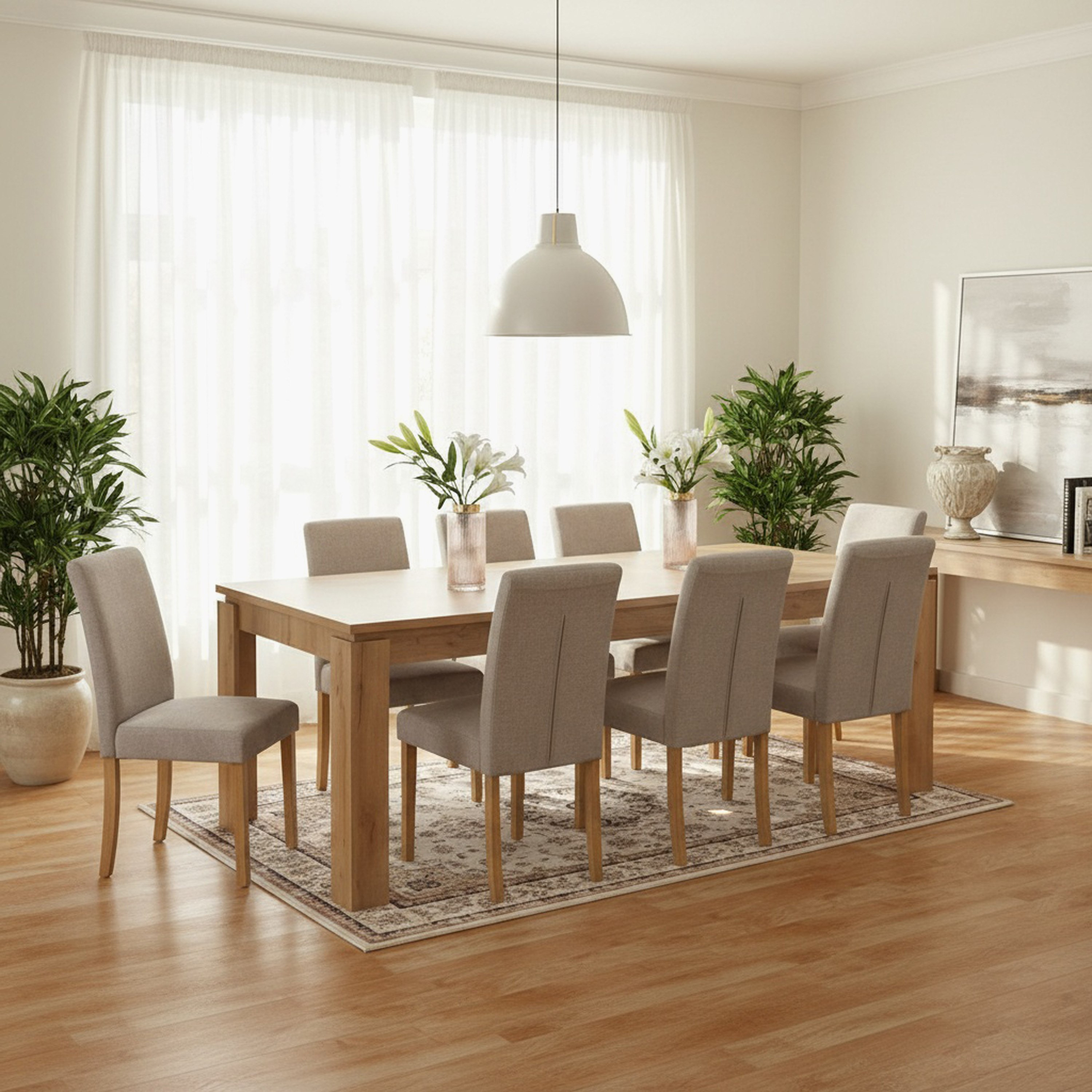 Movo Bali 8-Seater Dining Set-hbxfurniture-diningtablesandsets-diningsets-eightseater-image-1