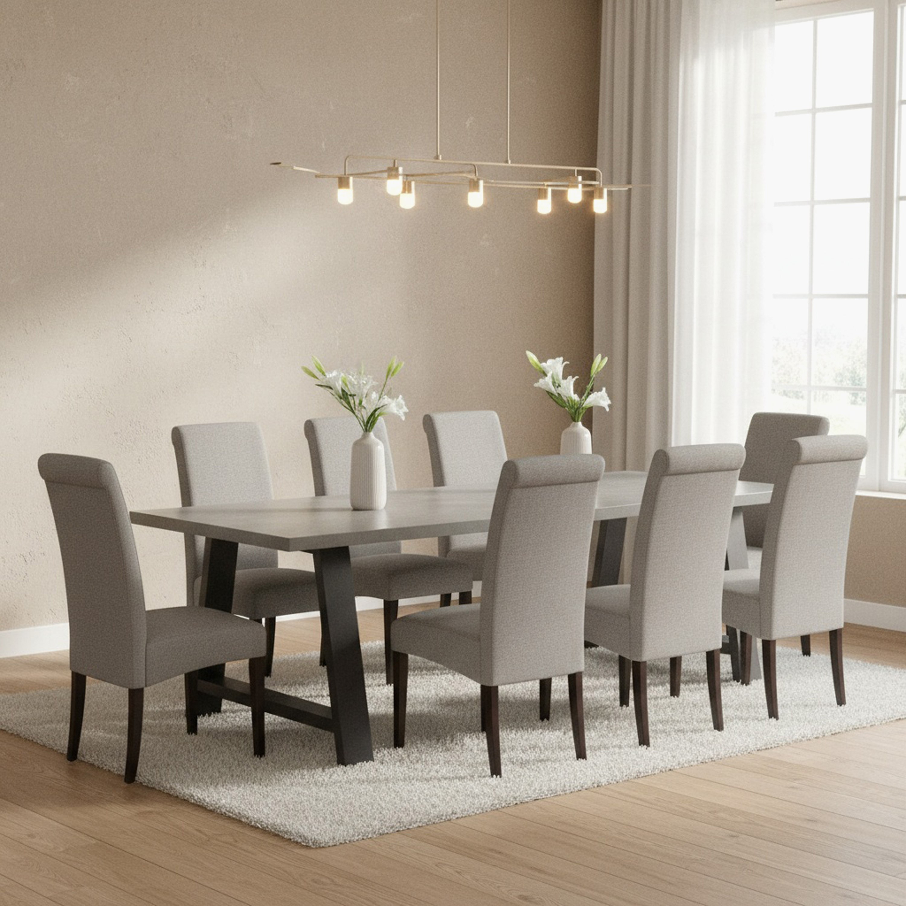 Movo Cambridge 8-Seater Dining Set-hbxfurniture-diningtablesandsets-diningsets-eightseater-image-1