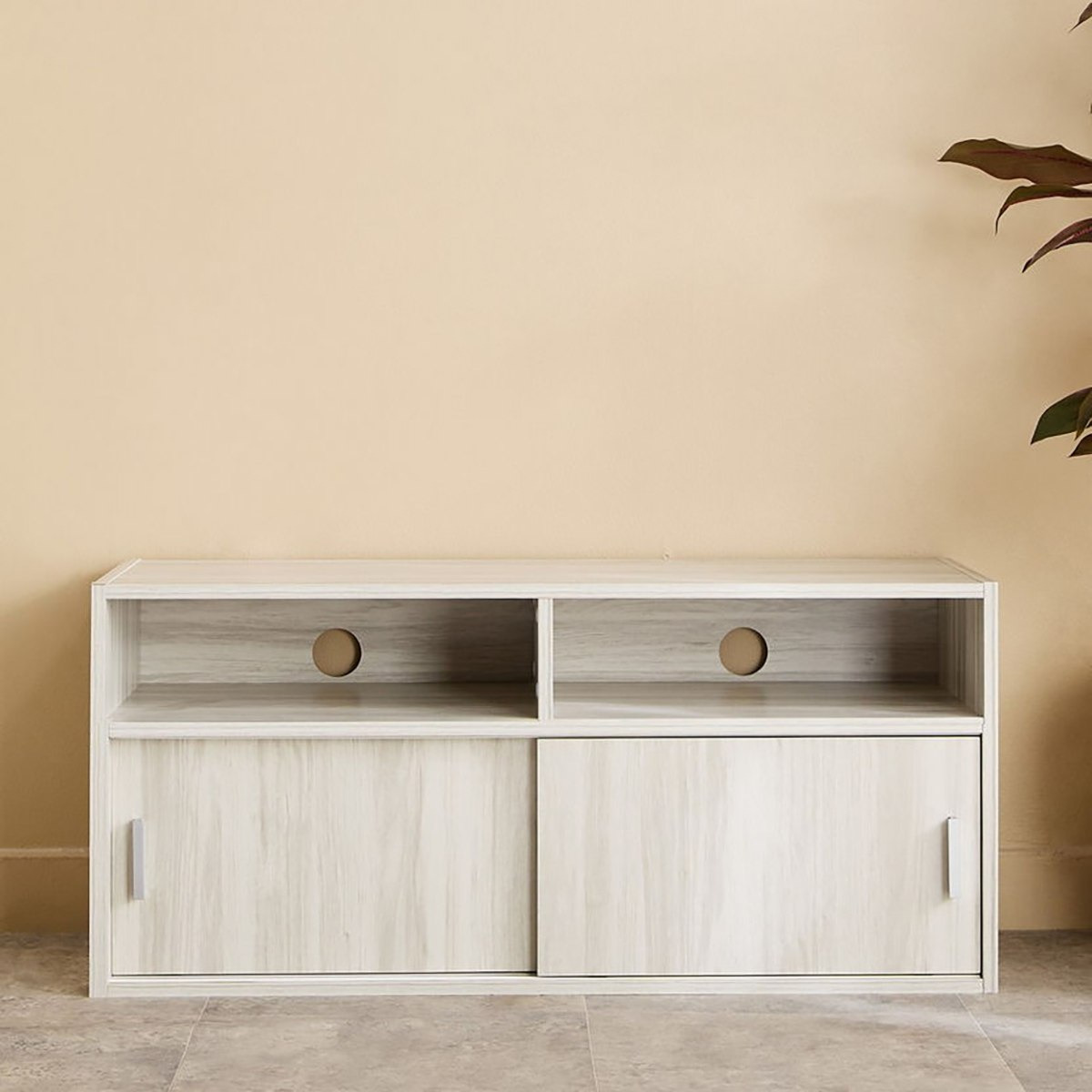 Movo-Libra 2-Piece 2 Door Sliding Low TV Unit for TVs upto 50 Inches-hbxlivingroom-mediaunitsandstorage-tvunits-image-4