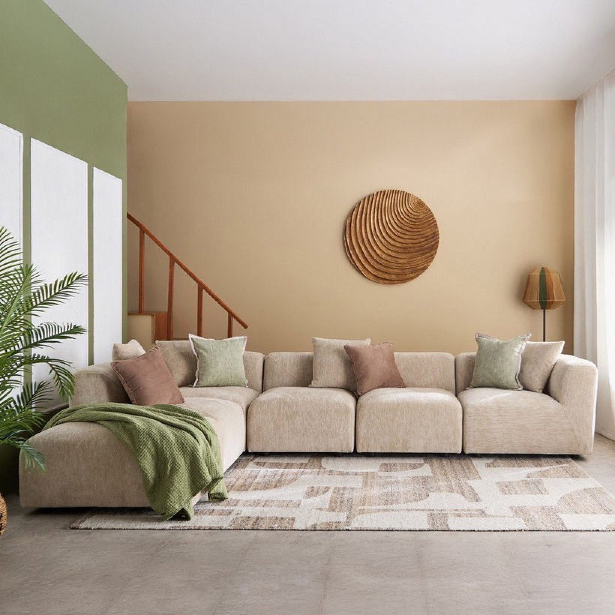 Kyoto NXT 6-Seater Left Corner Fabric Sofa with Ottoman-hbxlivingroom-sofasandarmchairs-modularsofas-image-1
