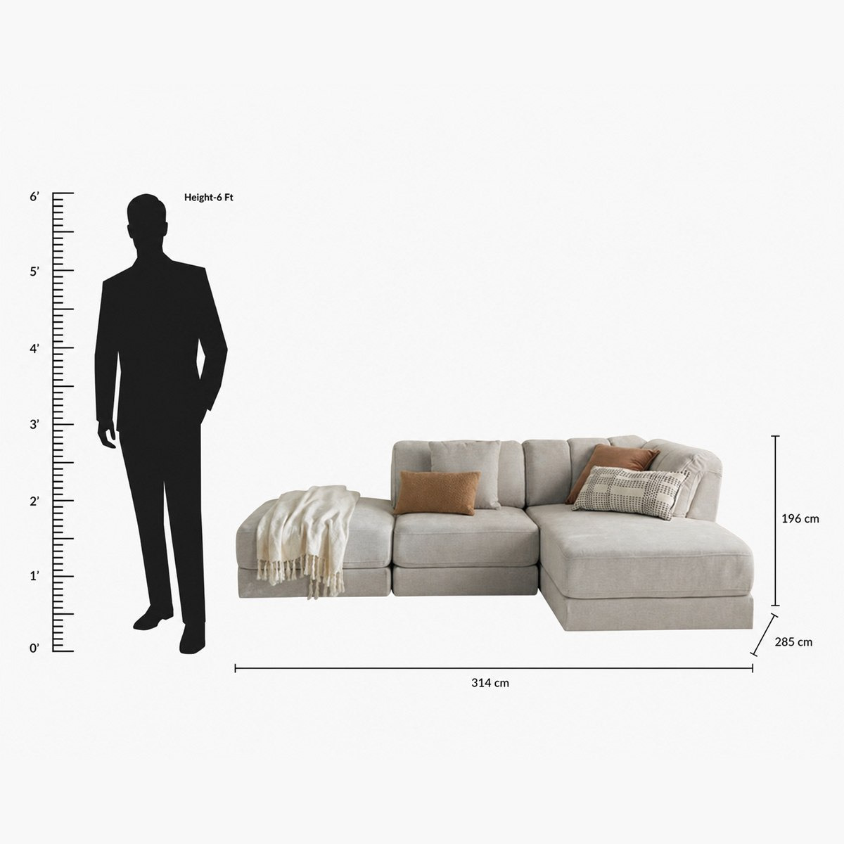 Skive 4-Seater Fabric Right Corner Sofa with Ottoman-hbxlivingroom-sofasandarmchairs-modularsofas-image-18