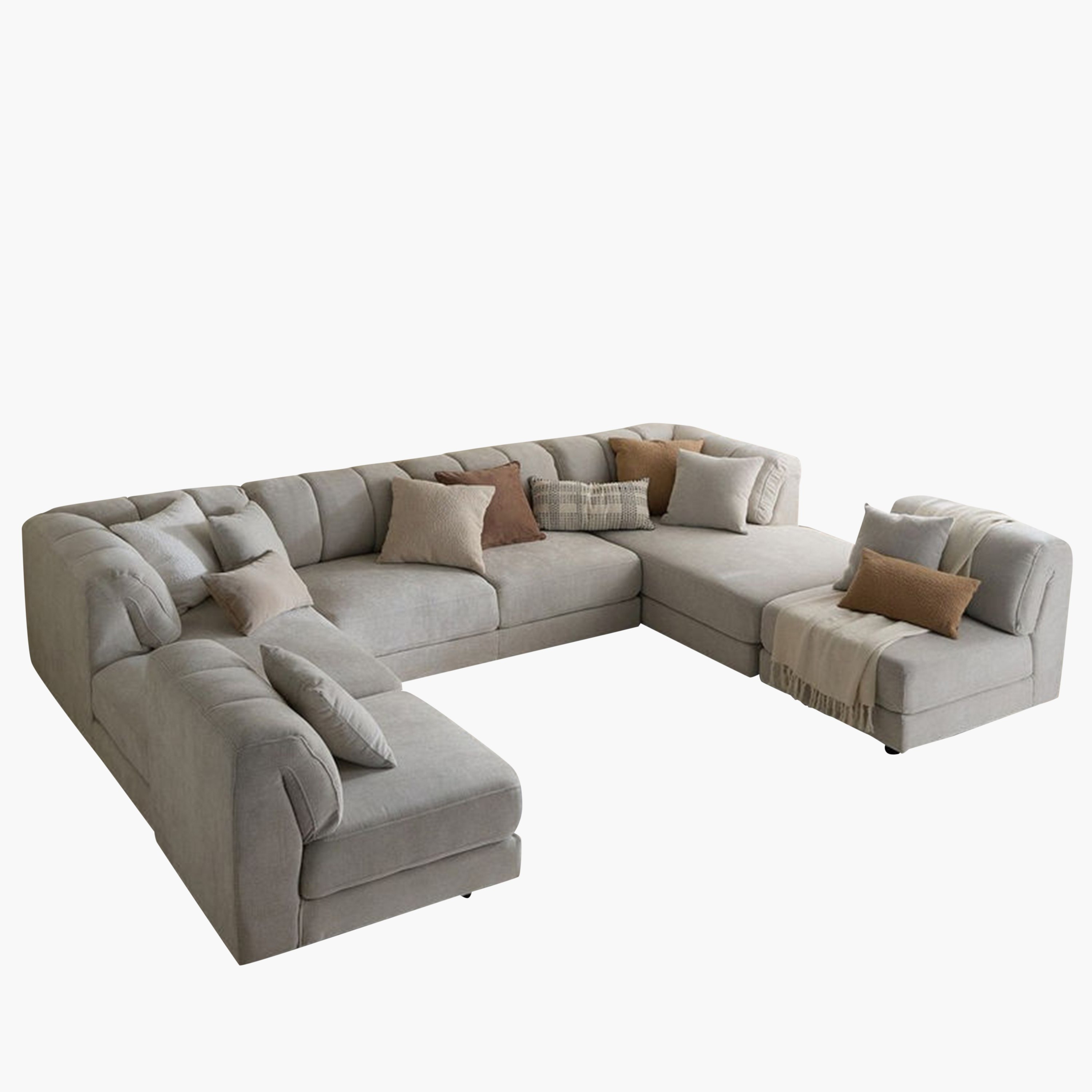 Skive 6-Seater Fabric Corner Sofa with Ottoman-hbxlivingroom-sofasandarmchairs-modularsofas-image-24