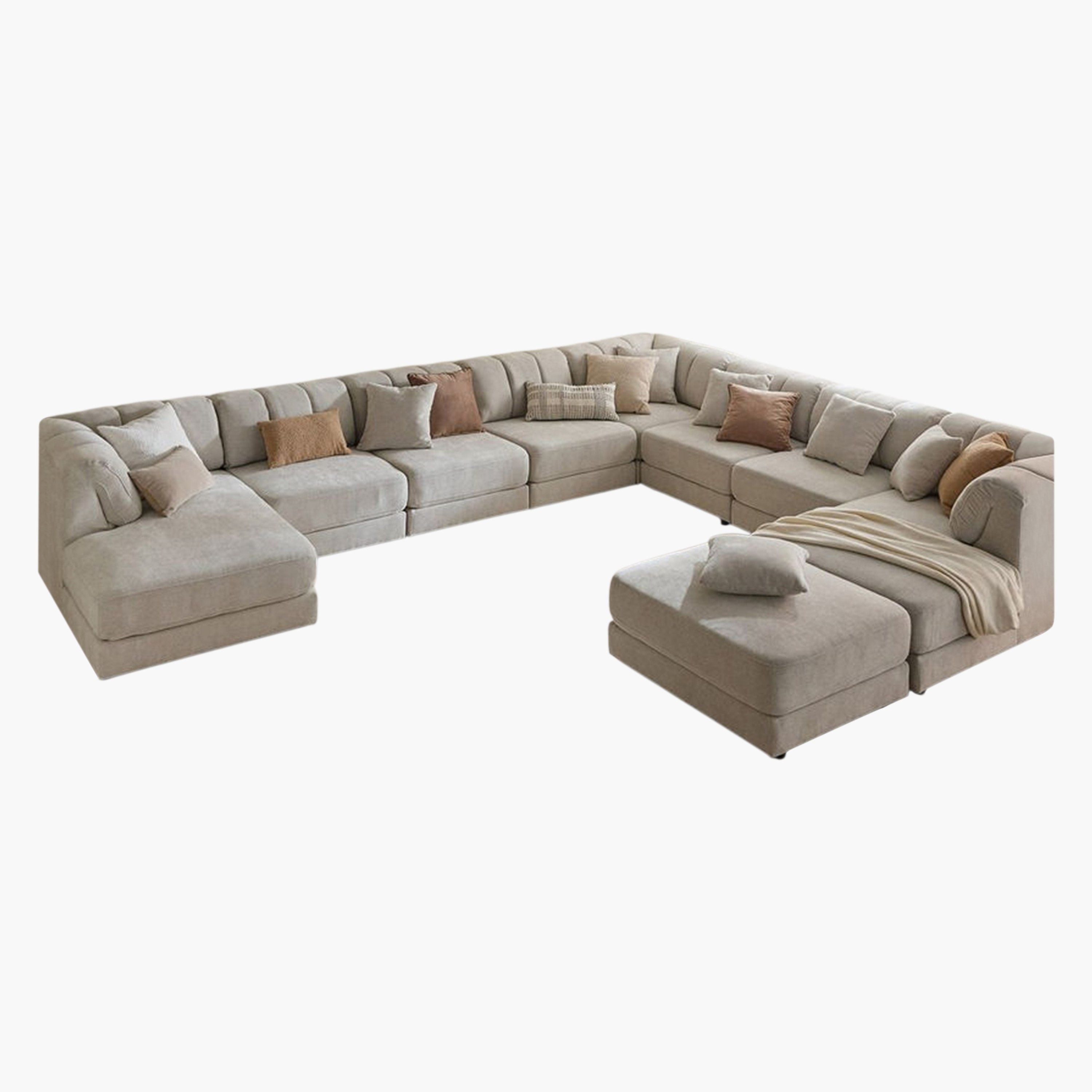Skive 11-Seater Fabric Corner Sofa with Ottoman-hbxlivingroom-sofasandarmchairs-modularsofas-image-26