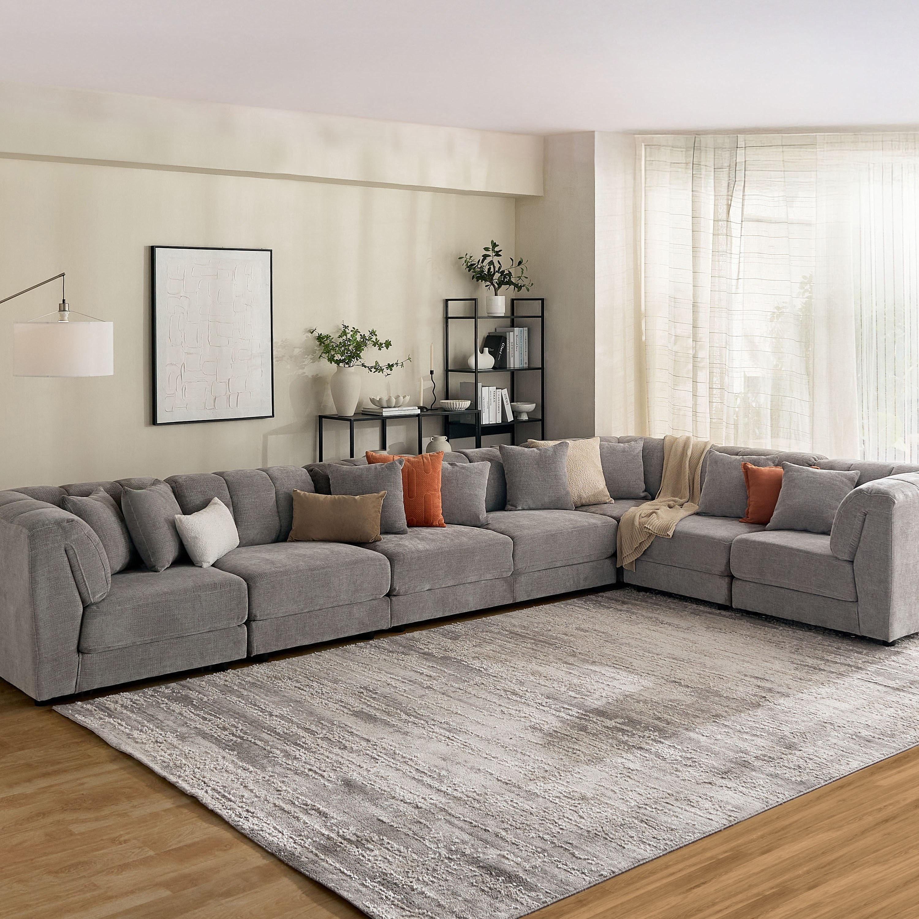 Skive 7-Seater Fabric Right Corner Sofa-hbxlivingroom-sofasandarmchairs-modularsofas-image-1