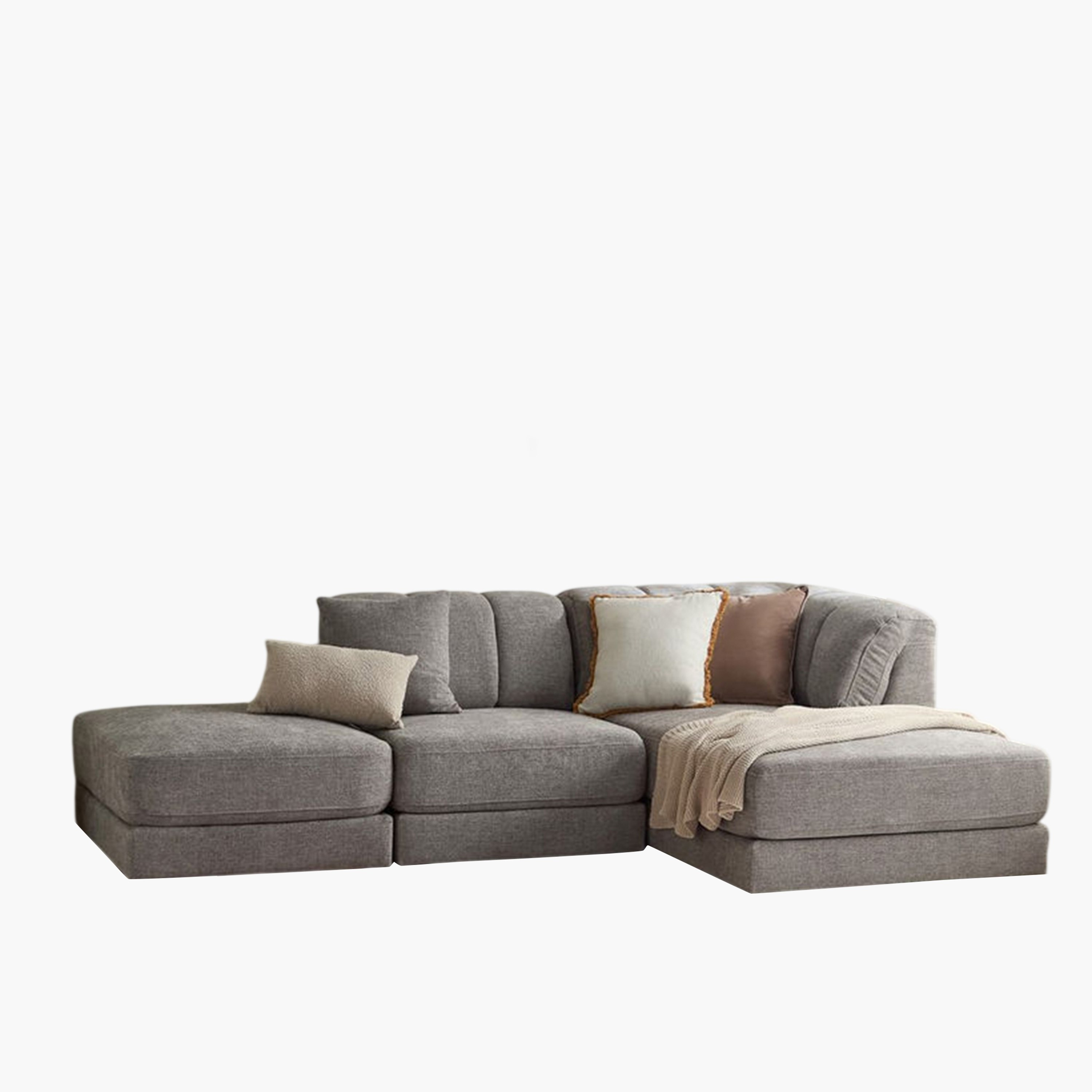 Skive 4-Seater Fabric Right Corner Sofa with Ottoman-hbxlivingroom-sofasandarmchairs-modularsofas-image-14