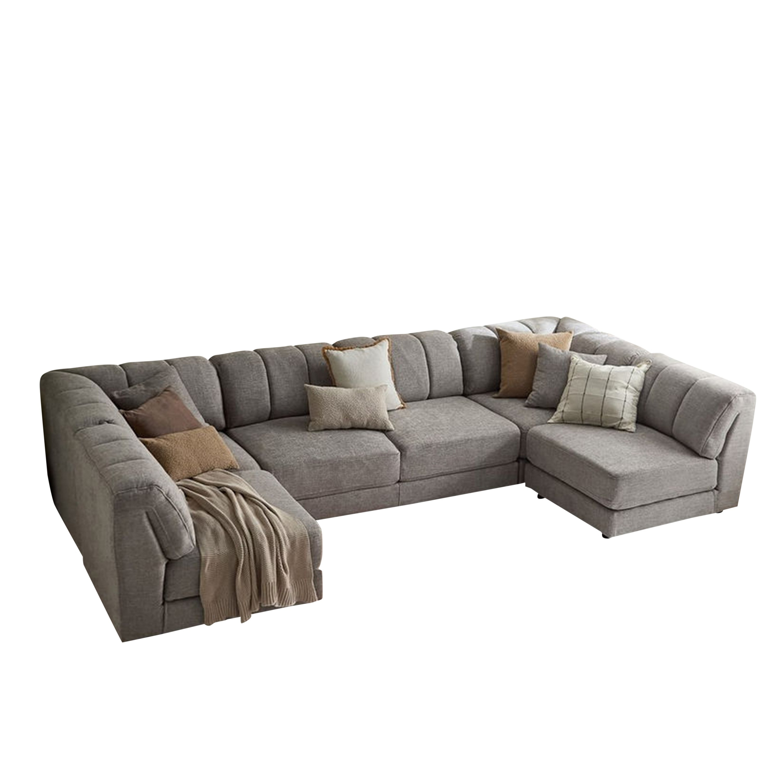 Skive 6-Seater Fabric Corner Sofa with Ottoman-hbxlivingroom-sofasandarmchairs-modularsofas-image-12