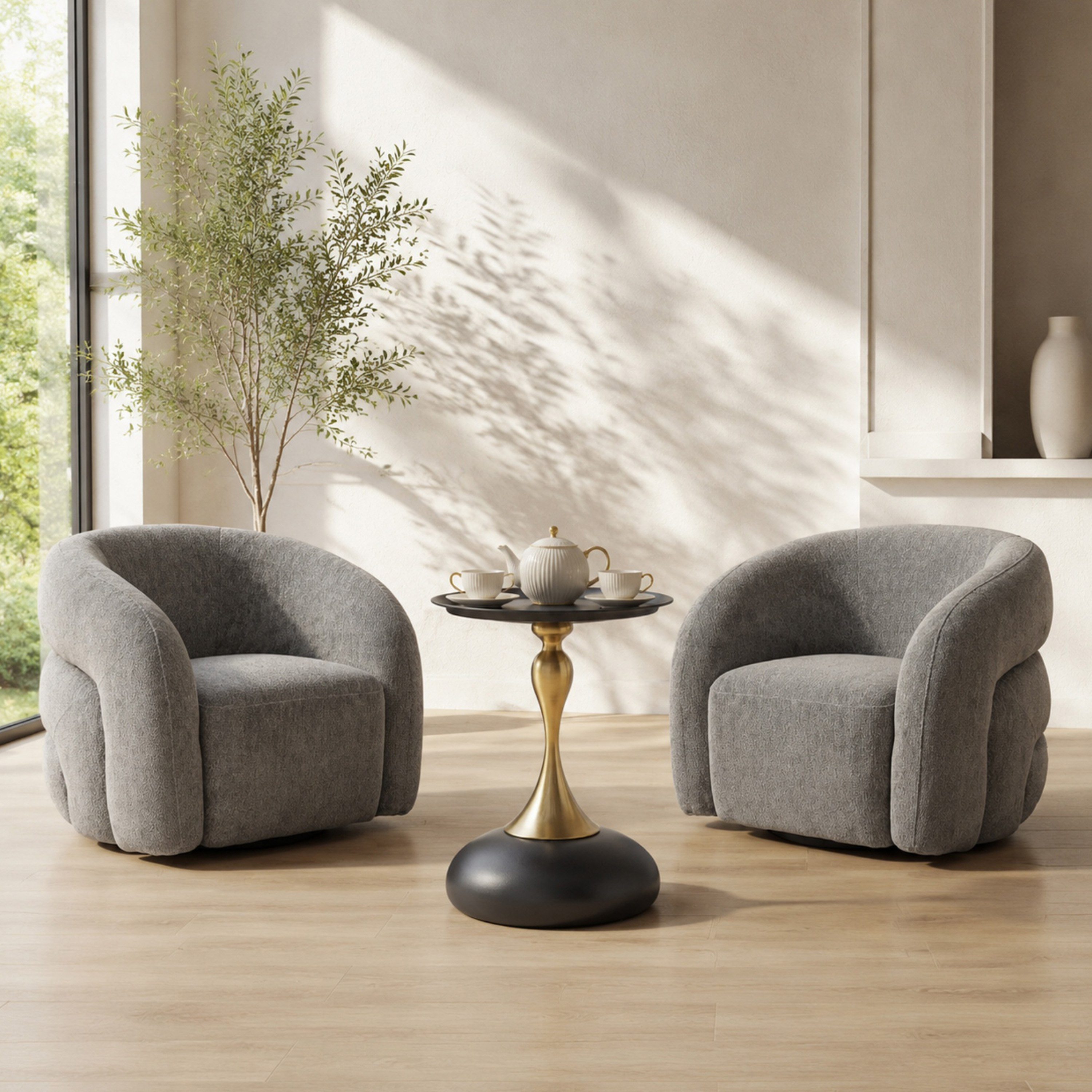 Antonio Pera 2-Seater Swivel Tea Set-hbxfurniture-diningtablesandsets-diningsets-twoseater-image-1