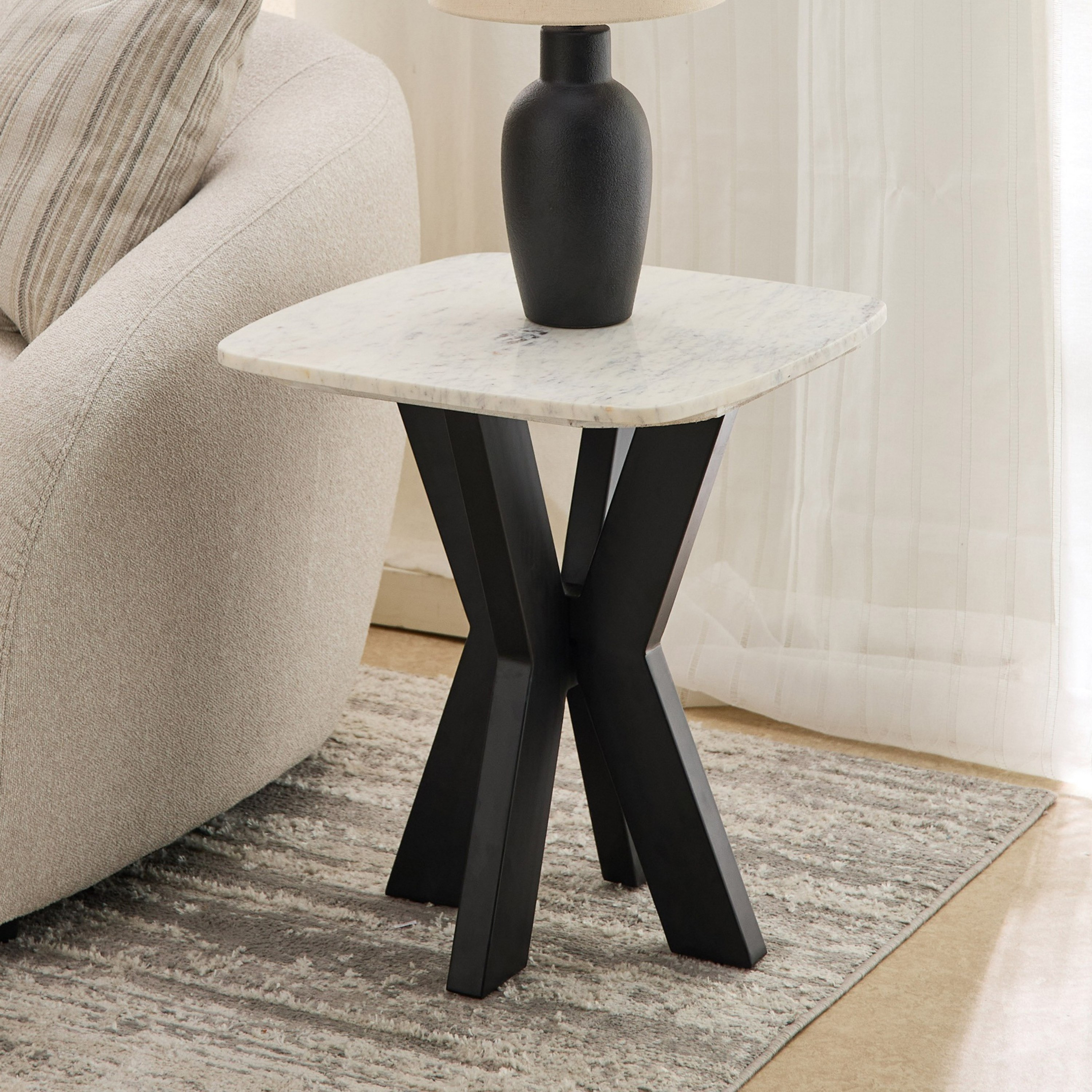 Shila Portola 2-Seater Genuine Marble Tea Set-hbxfurniture-diningtablesandsets-diningsets-twoseater-image-5