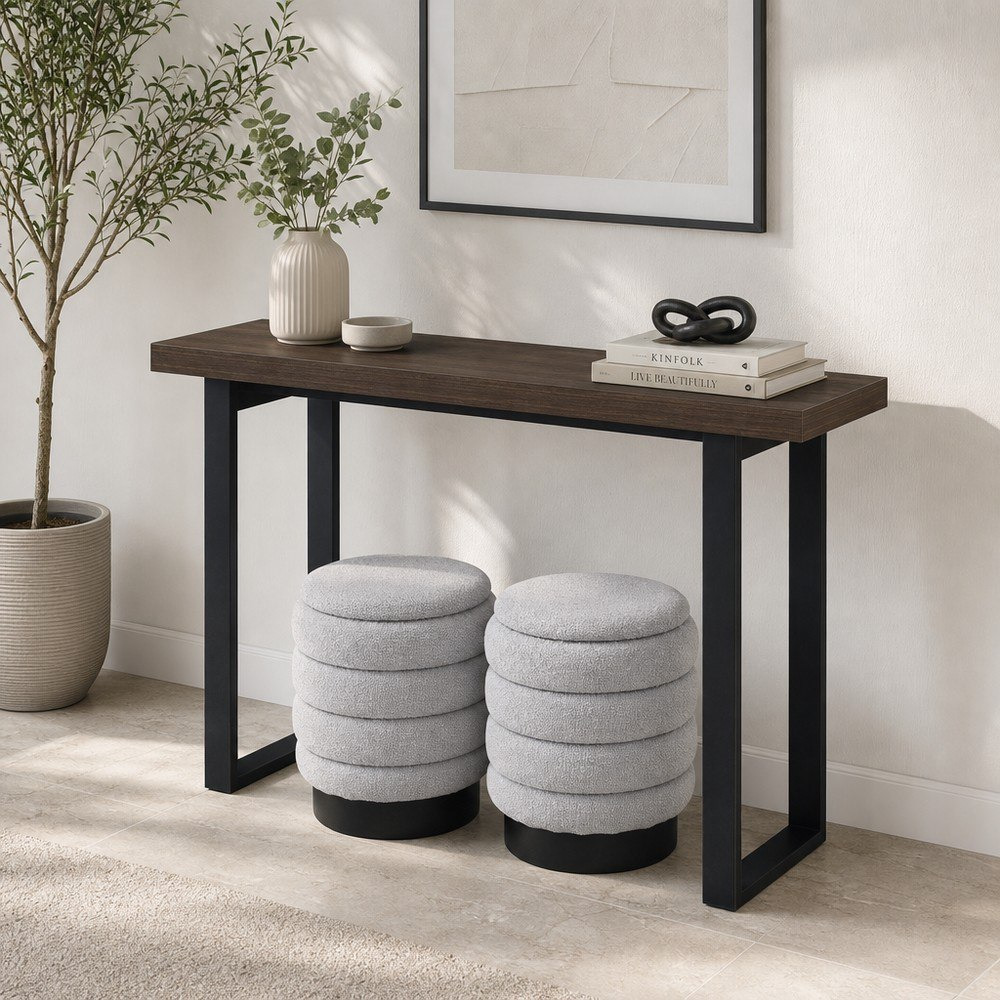 Iris Dolce Console with 2 Ottomans-hbxfurniture-tablesandstands-consoletables-image-1