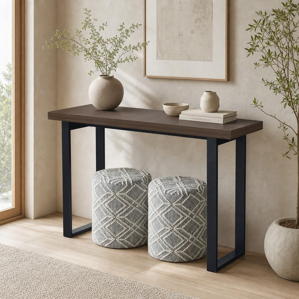 Iris Zafra Console with 2 Ottomans-hbxfurniture-tablesandstands-consoletables-image-1