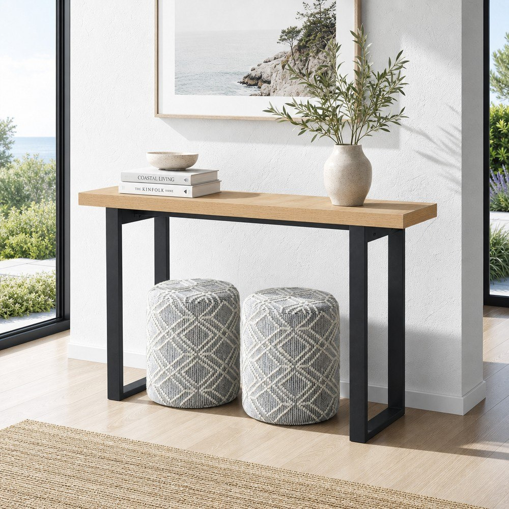 Iris Zafra Console with 2 Ottomans-hbxfurniture-tablesandstands-consoletables-image-1