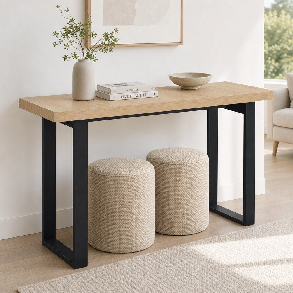 Iris Rico 3-Piece Console and Ottoman Set-hbxfurniture-tablesandstands-consoletables-image-1
