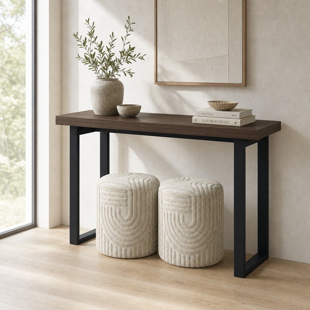 Iris Gromo 3-Piece Console and Ottoman Set-hbxfurniture-tablesandstands-consoletables-image-1