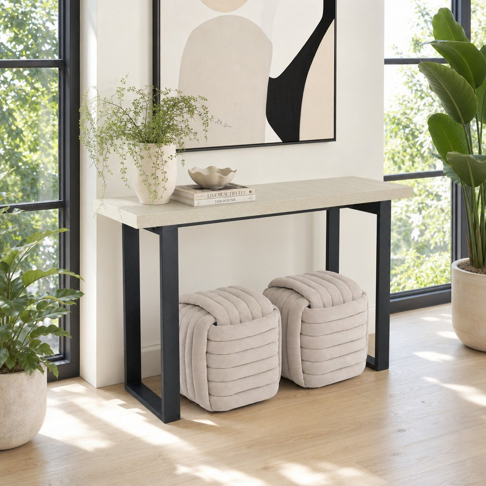 Iris Lyno 3-Piece Console and Ottoman Set-hbxfurniture-tablesandstands-consoletables-image-1