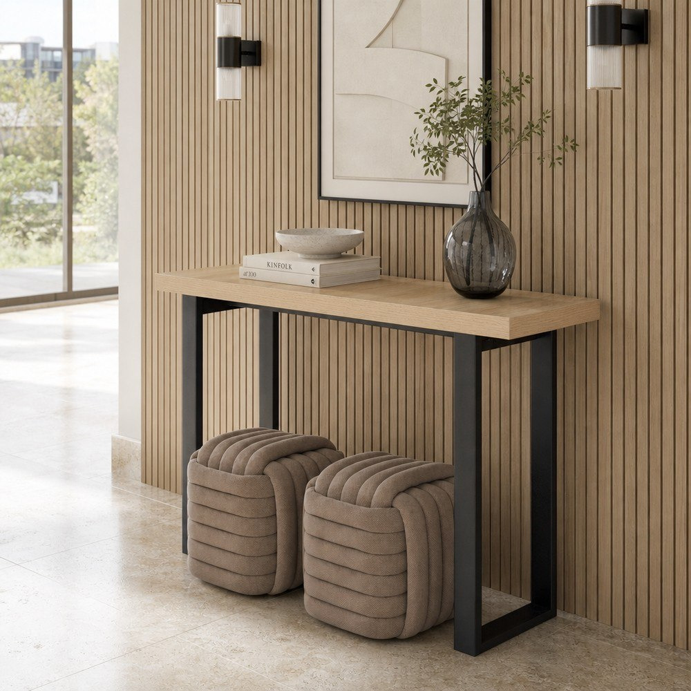 Iris Lyno Console with 2 Ottomans-hbxfurniture-tablesandstands-consoletables-image-1