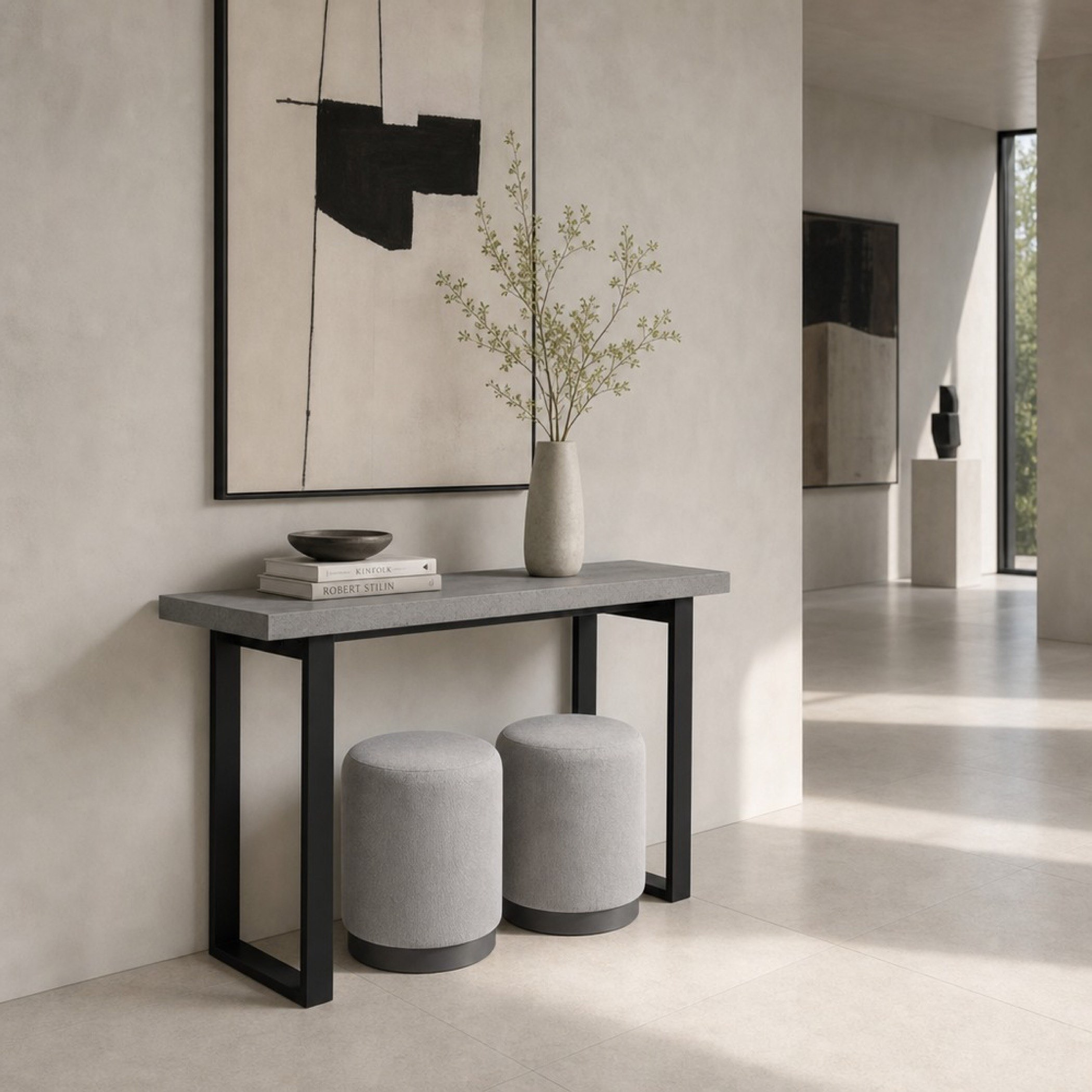 Iris Kiva Console with 2 Ottomans-hbxfurniture-tablesandstands-consoletables-image-1