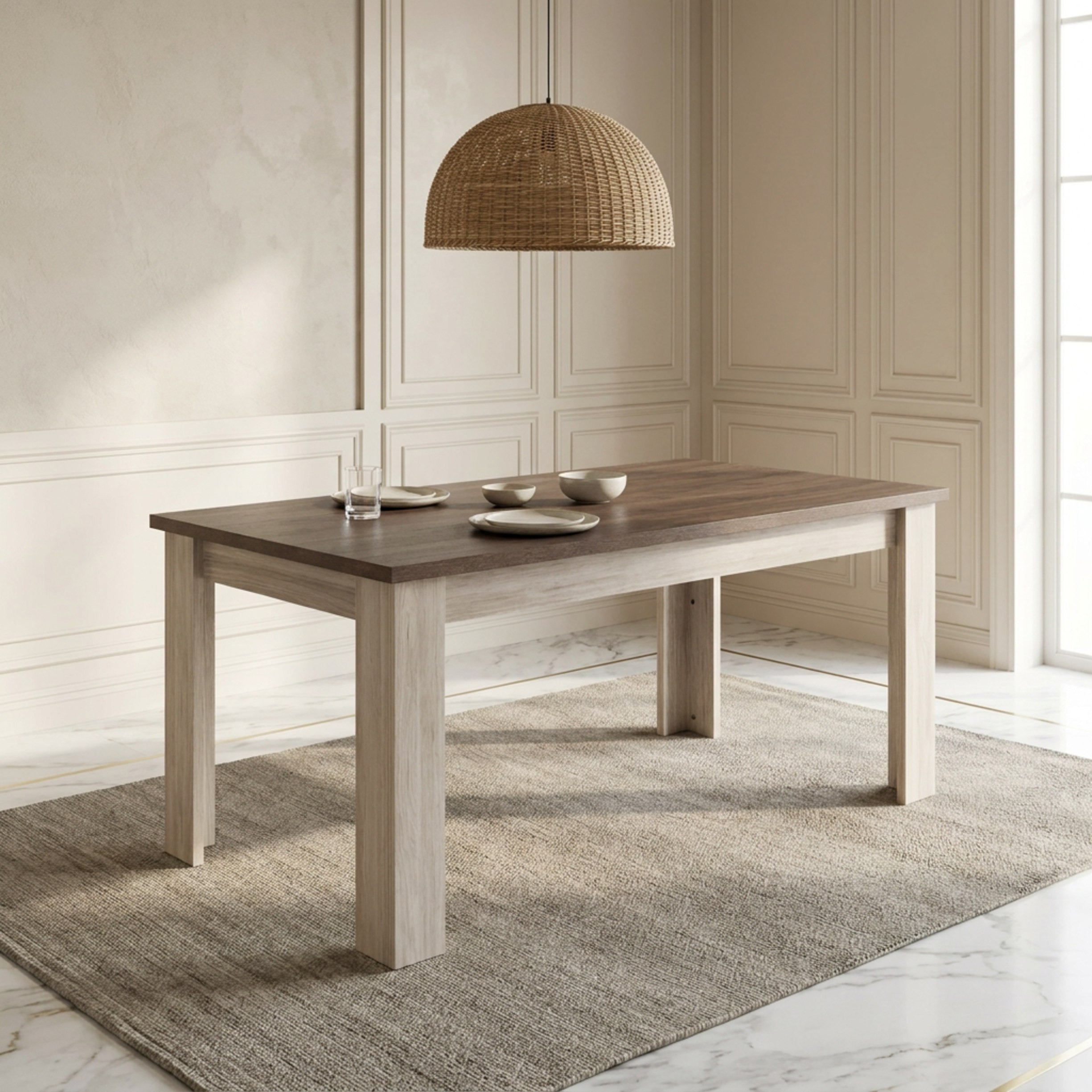 Angelic 6-Seater Dining Set-hbxfurniture-diningtablesandsets-diningsets-sixseater-image-2