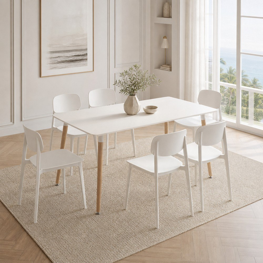 Movo-Toto Hobbs 6-Seater Dining Set-hbxfurniture-diningtablesandsets-diningsets-sixseater-image-1