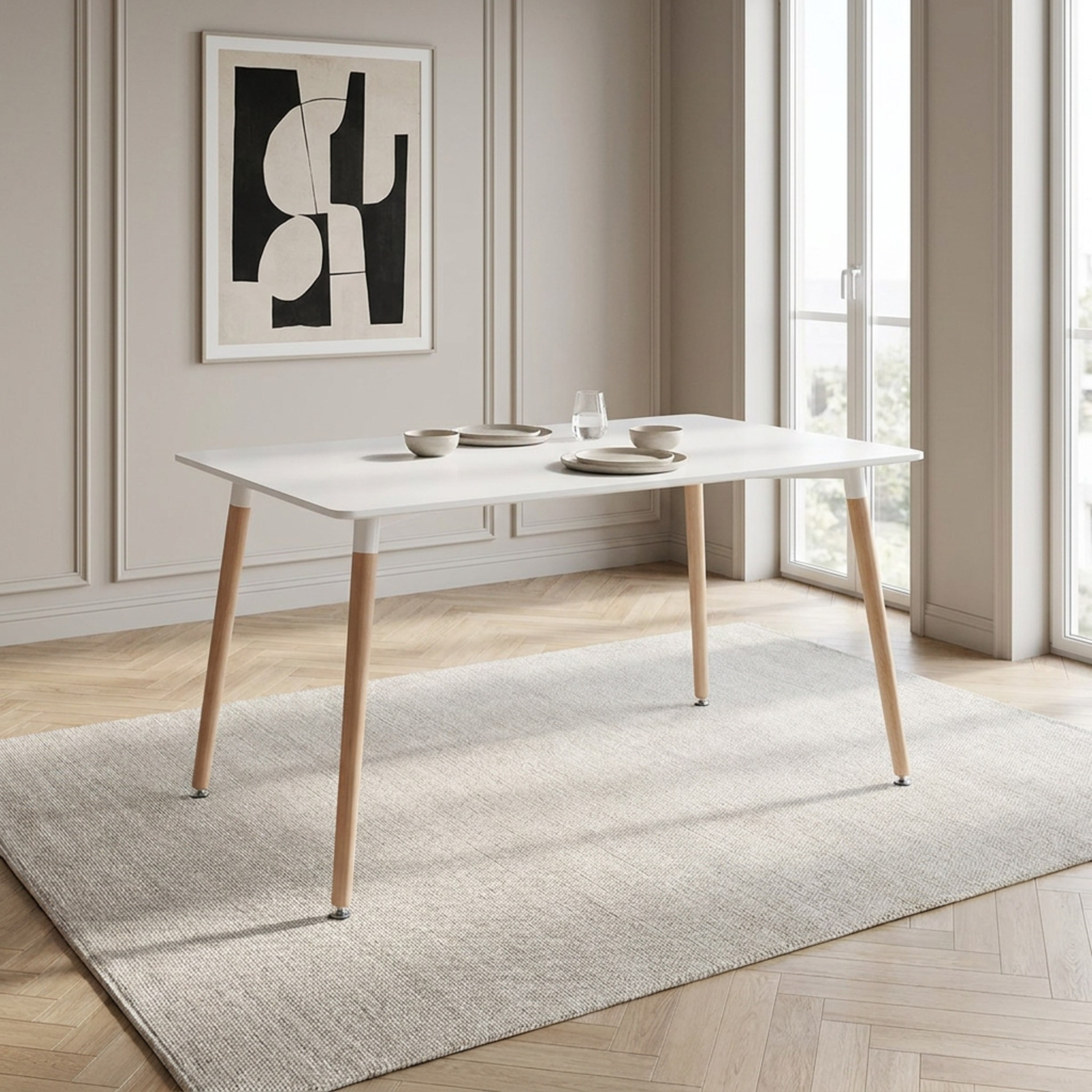 Movo-Toto Hobbs 6-Seater Dining Set-hbxfurniture-diningtablesandsets-diningsets-sixseater-image-2
