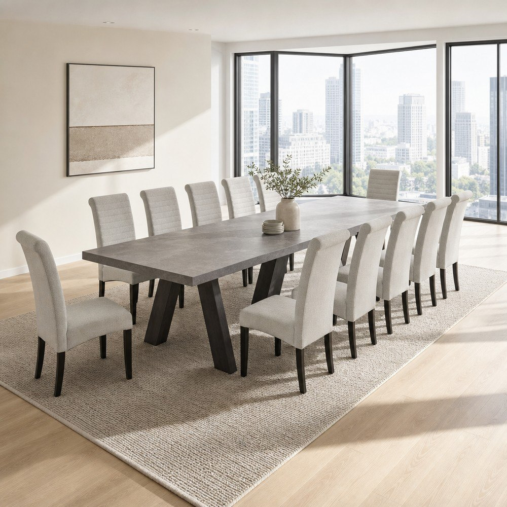 Manhattan Angelic 12-Seater Dining Set-hbxdiningroom-diningtablesandsets-diningsets-twelveseater-image-1
