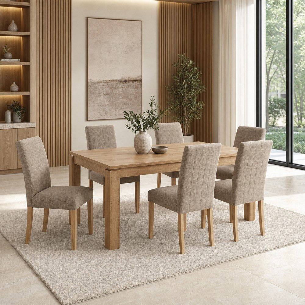 Movo Bali 6-Seater Dining Set-hbxfurniture-diningtablesandsets-diningsets-sixseater-image-1