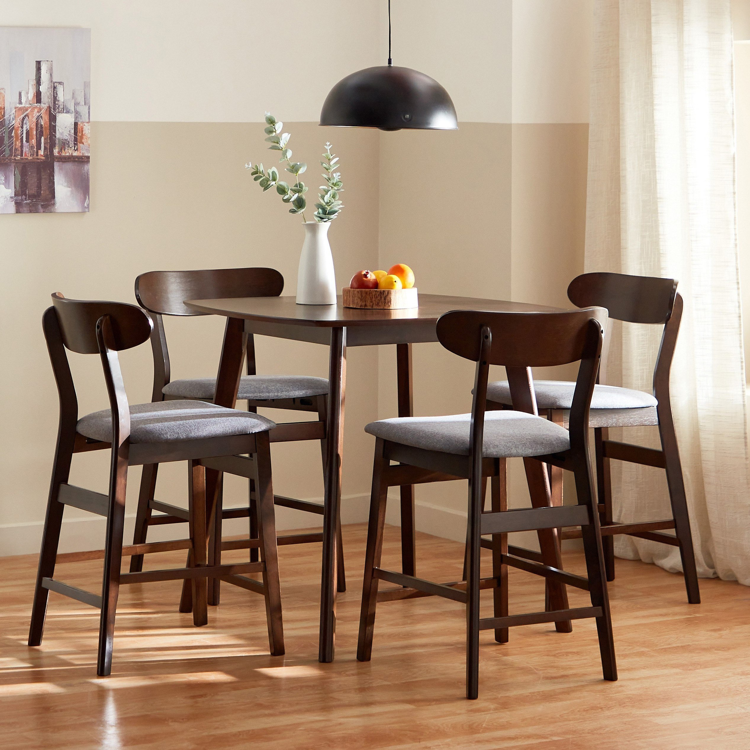 Scandi 4-Seater High Dining Set-hbxdiningroom-diningtablesandsets-diningsets-fourseater-image-1