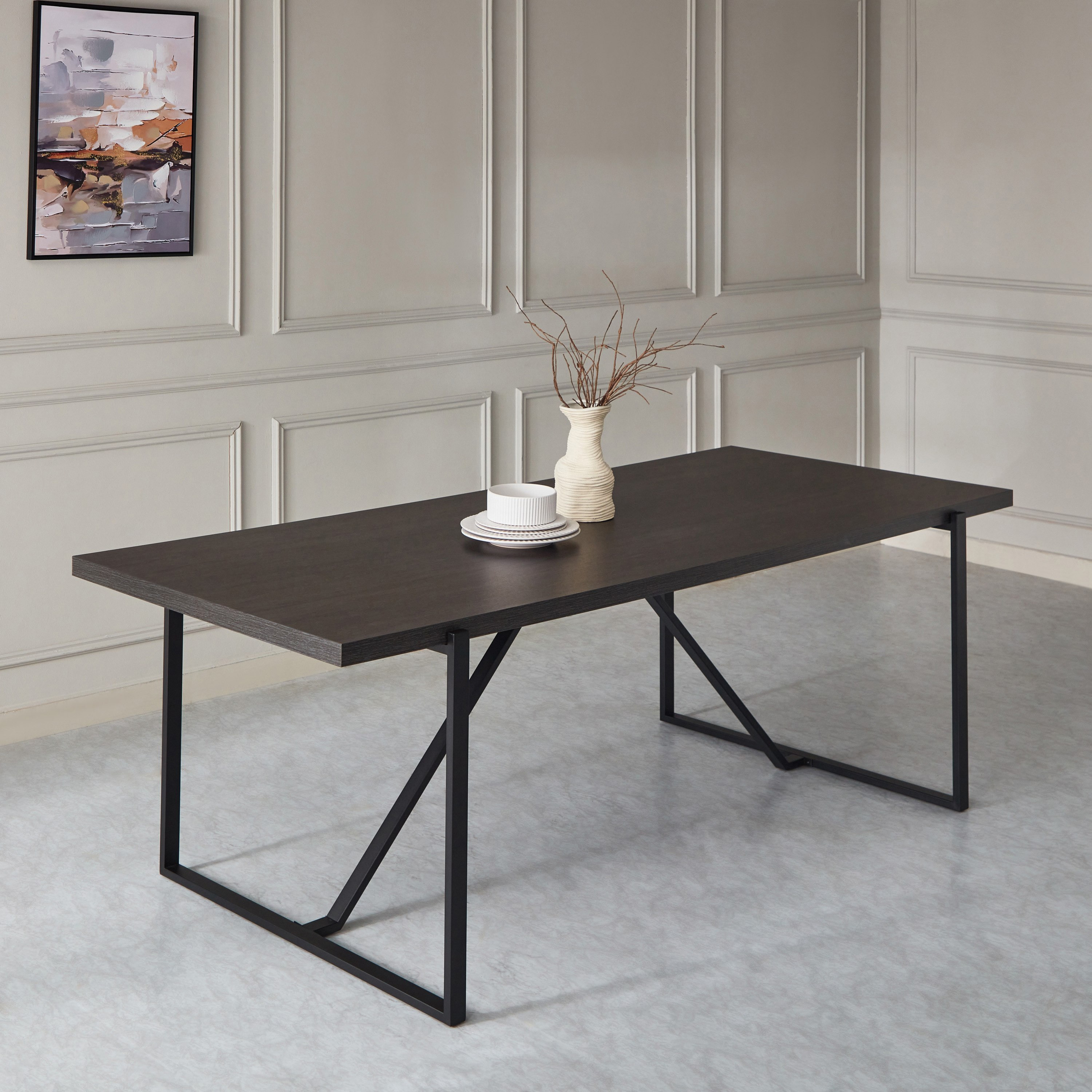 Indus Iris 8-Seater Dining Set-hbxfurniture-diningtablesandsets-diningsets-eightseater-image-2