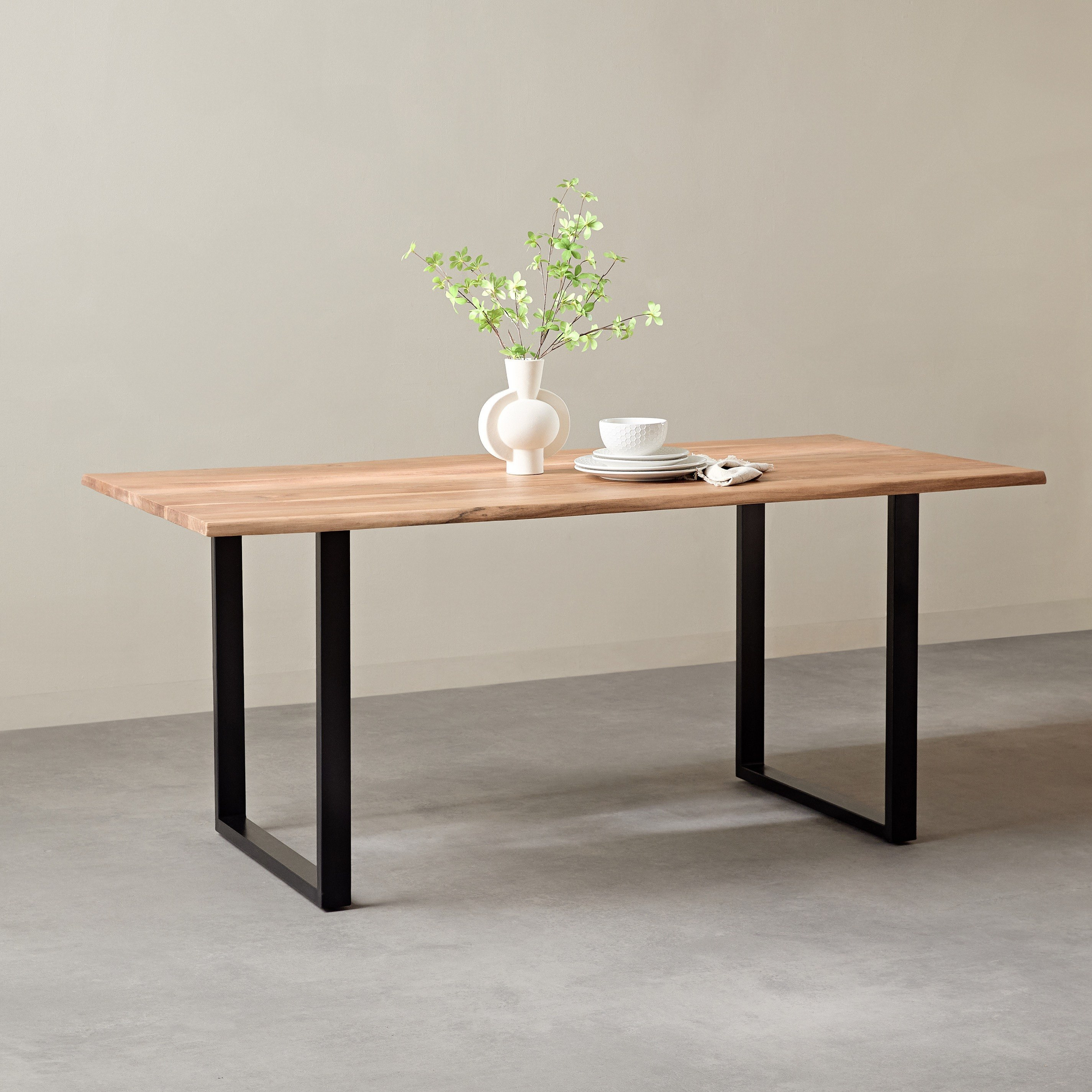 Vendra Costa Roma 6-Seater Solid Wood Dining Set-hbxfurniture-diningtablesandsets-diningsets-sixseater-image-2