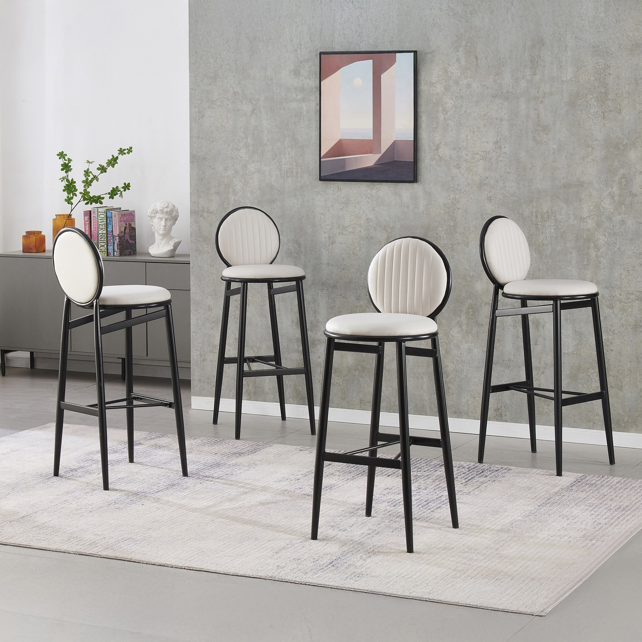 Delmar Small 4-Seater Sintered Stone Bar Table Set-hbxdiningroom-diningtablesandsets-diningsets-fourseater-image-3