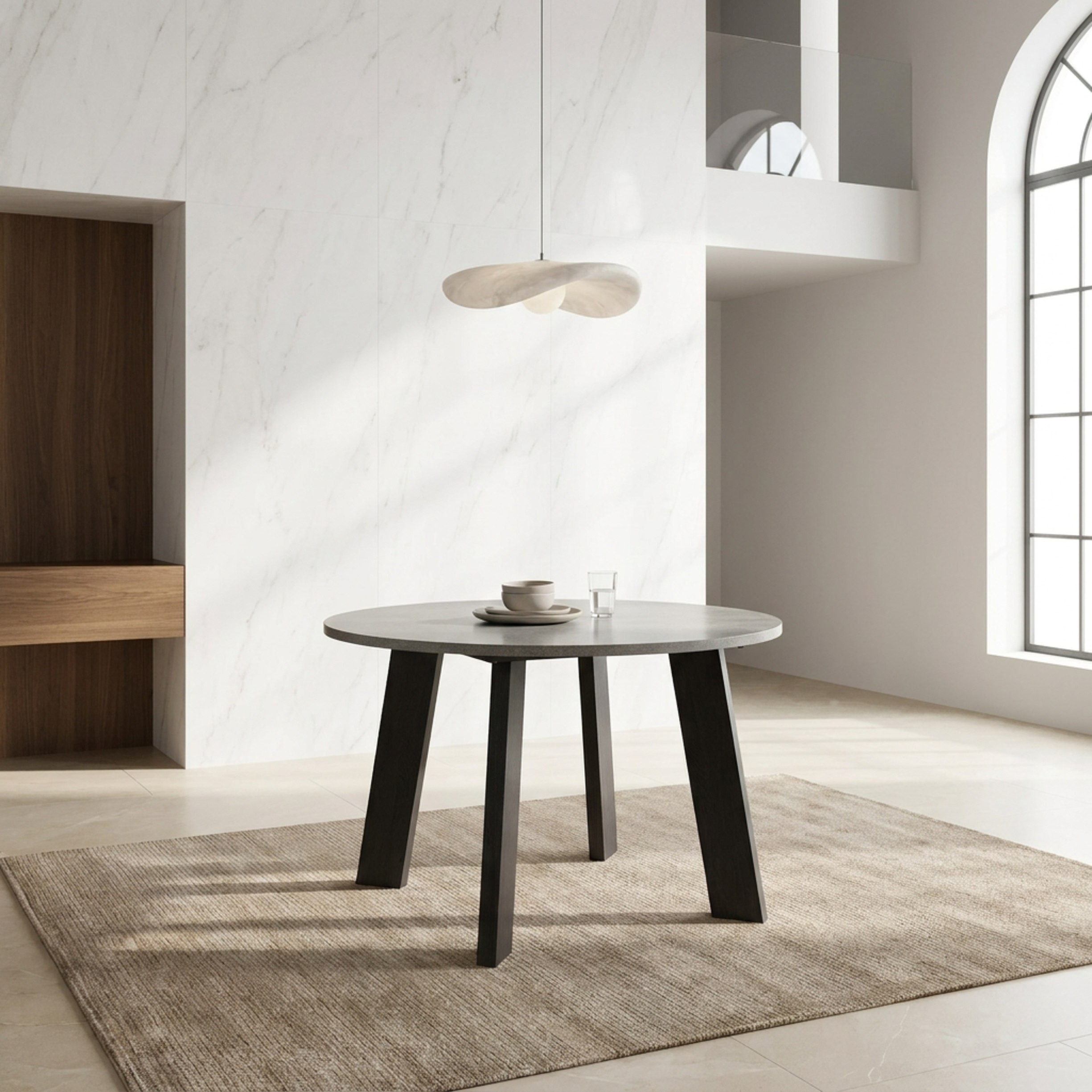 Movo Cambridge Angelic 4-Seater Round Dining Set-hbxdiningroom-diningtablesandsets-diningsets-fourseater-image-2